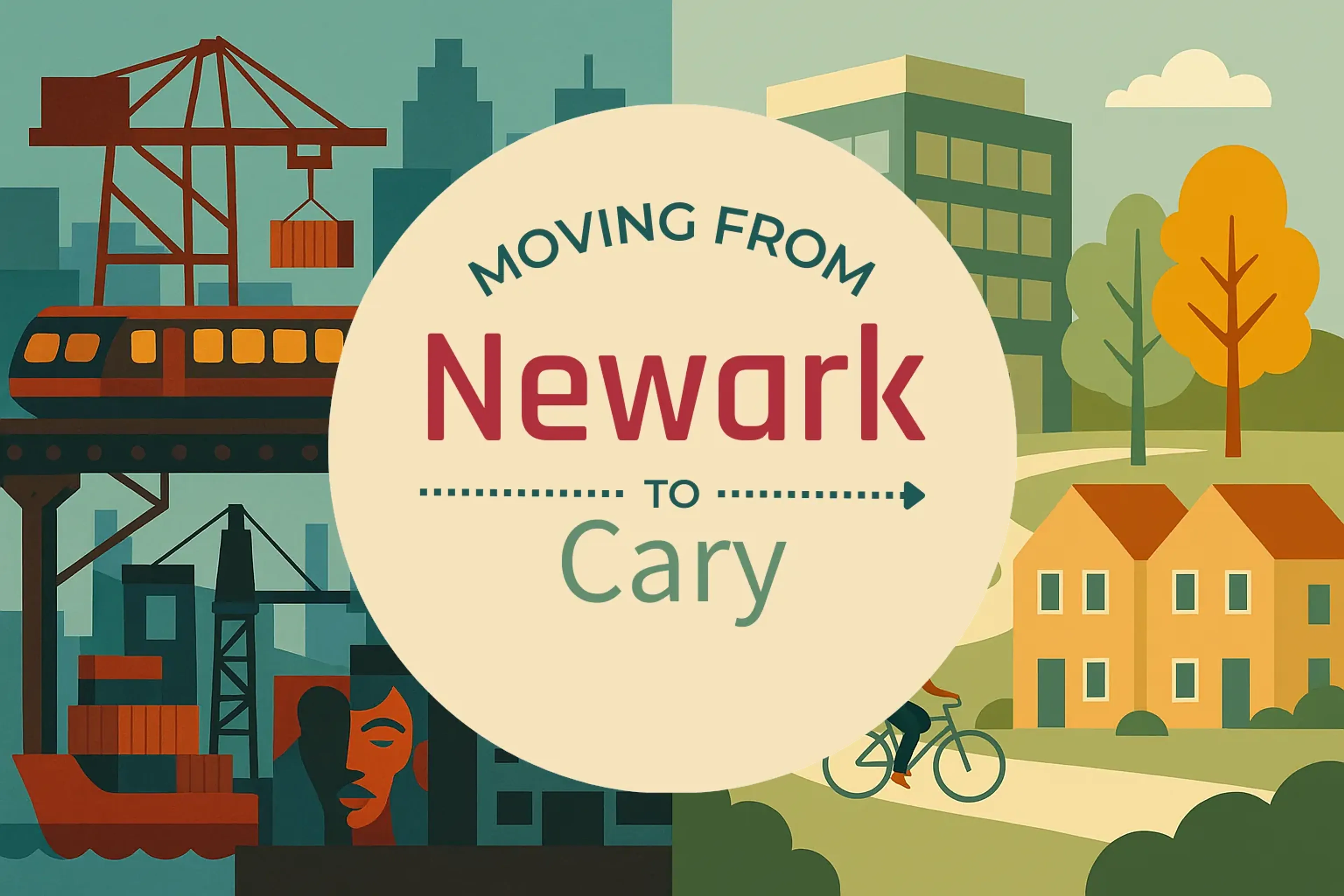Side-by-side comparison of Newark to Cary moving companies