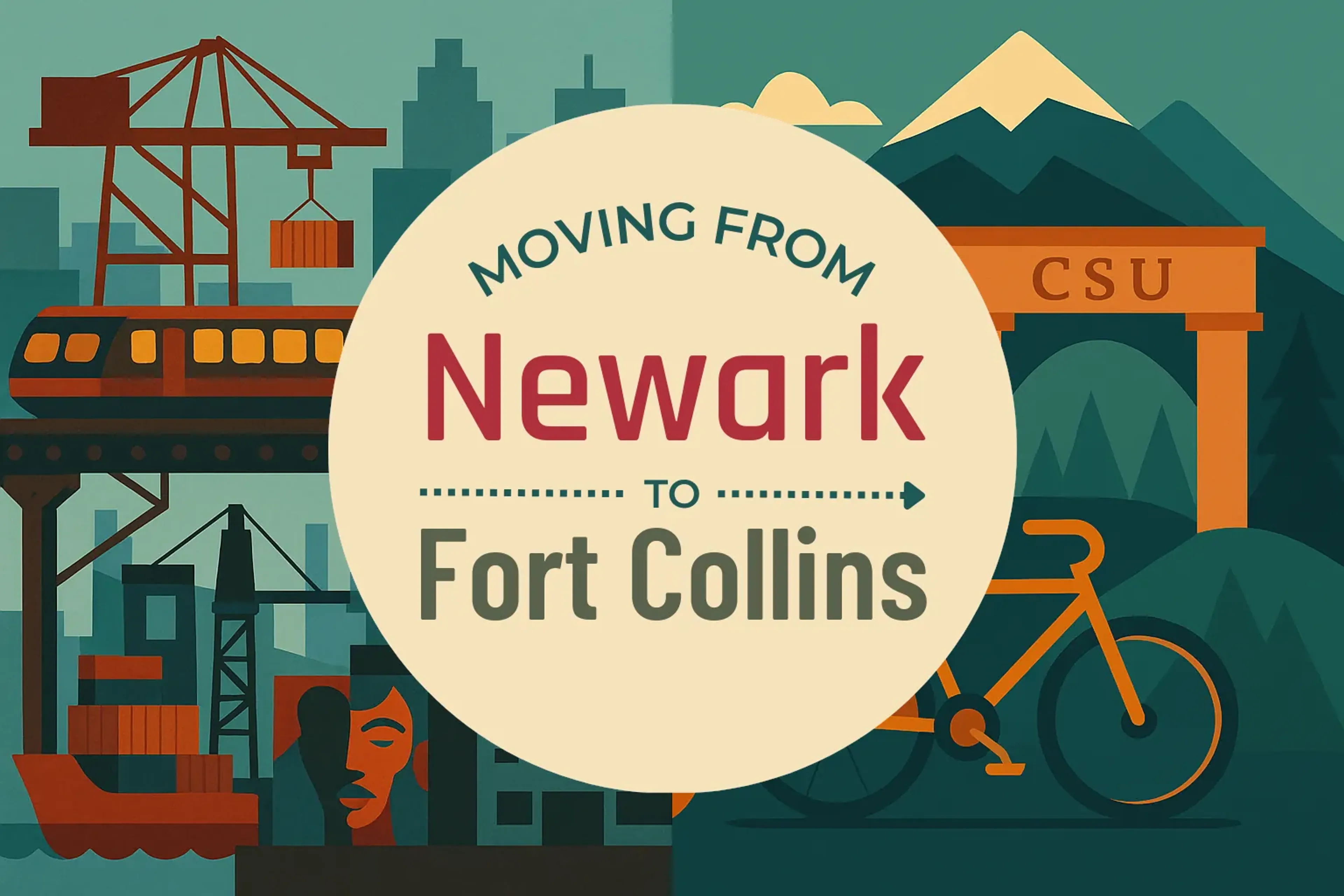 Side-by-side comparison of Newark to Fort Collins moving companies