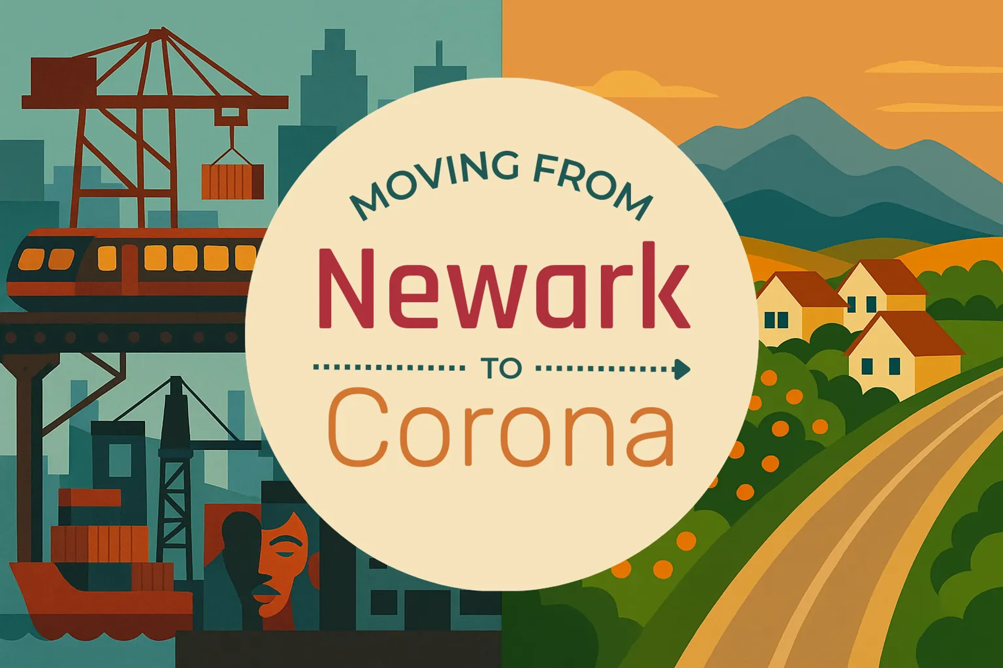 Side-by-side comparison of Newark to Corona moving companies