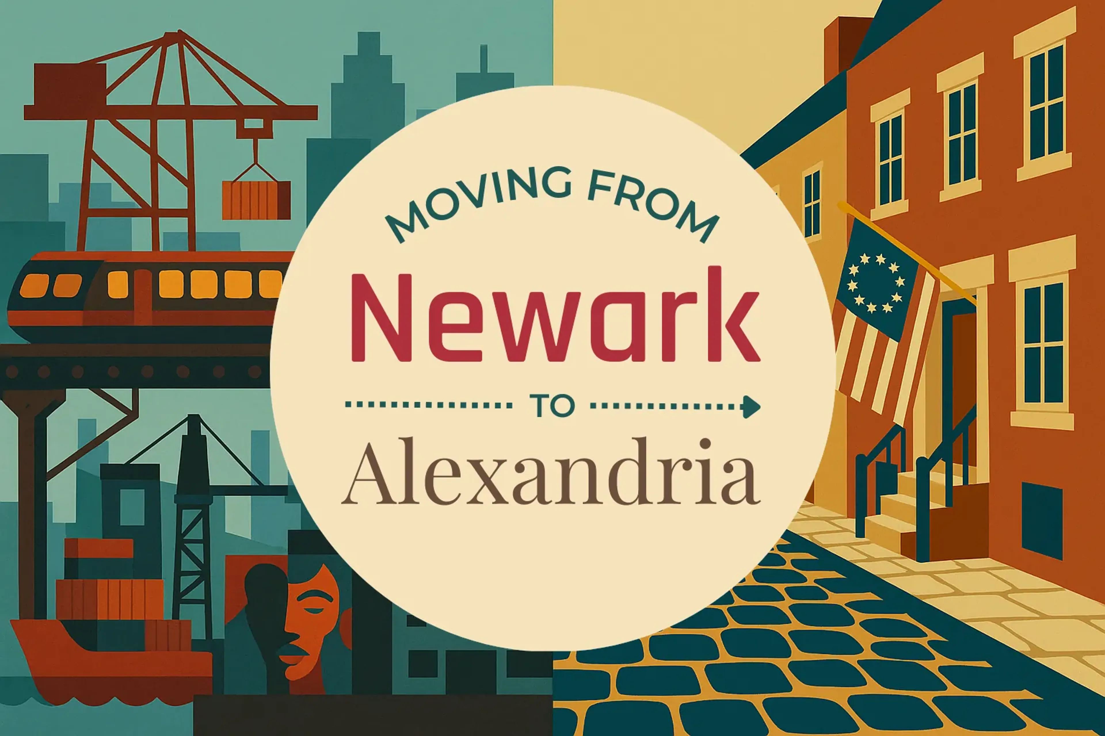 Side-by-side comparison of Newark to Alexandria moving companies