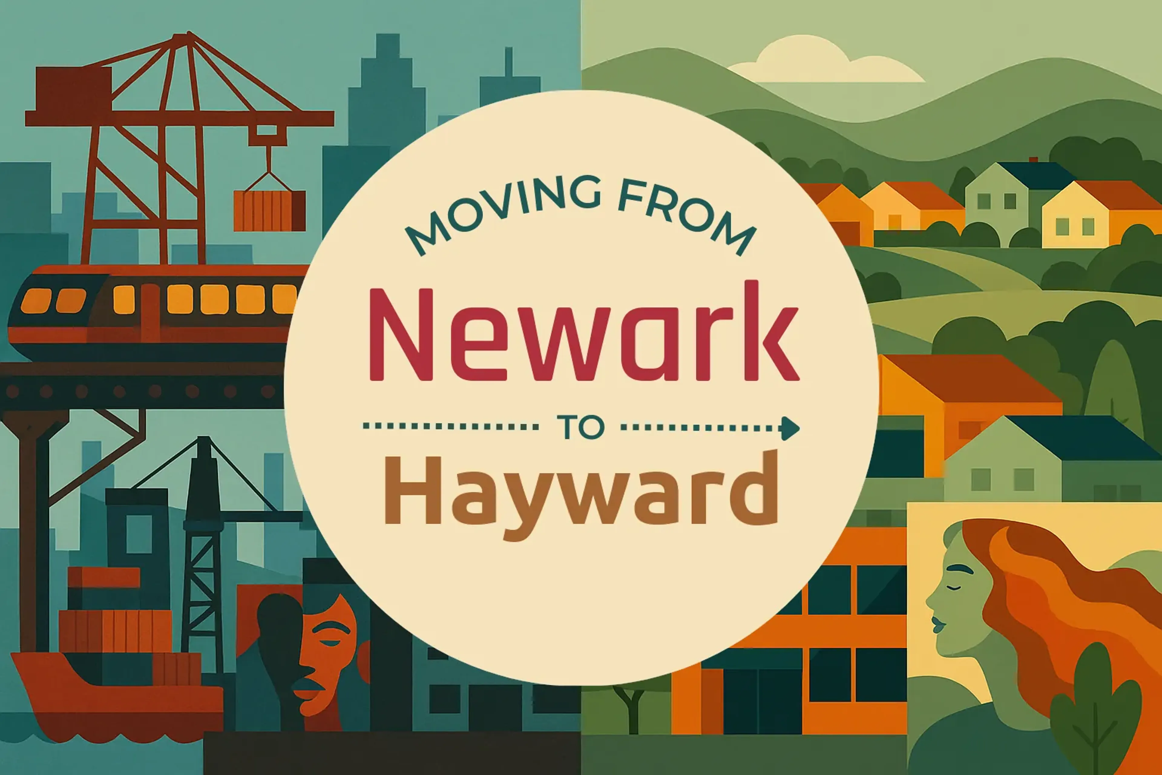 Side-by-side comparison of Newark to Hayward moving companies