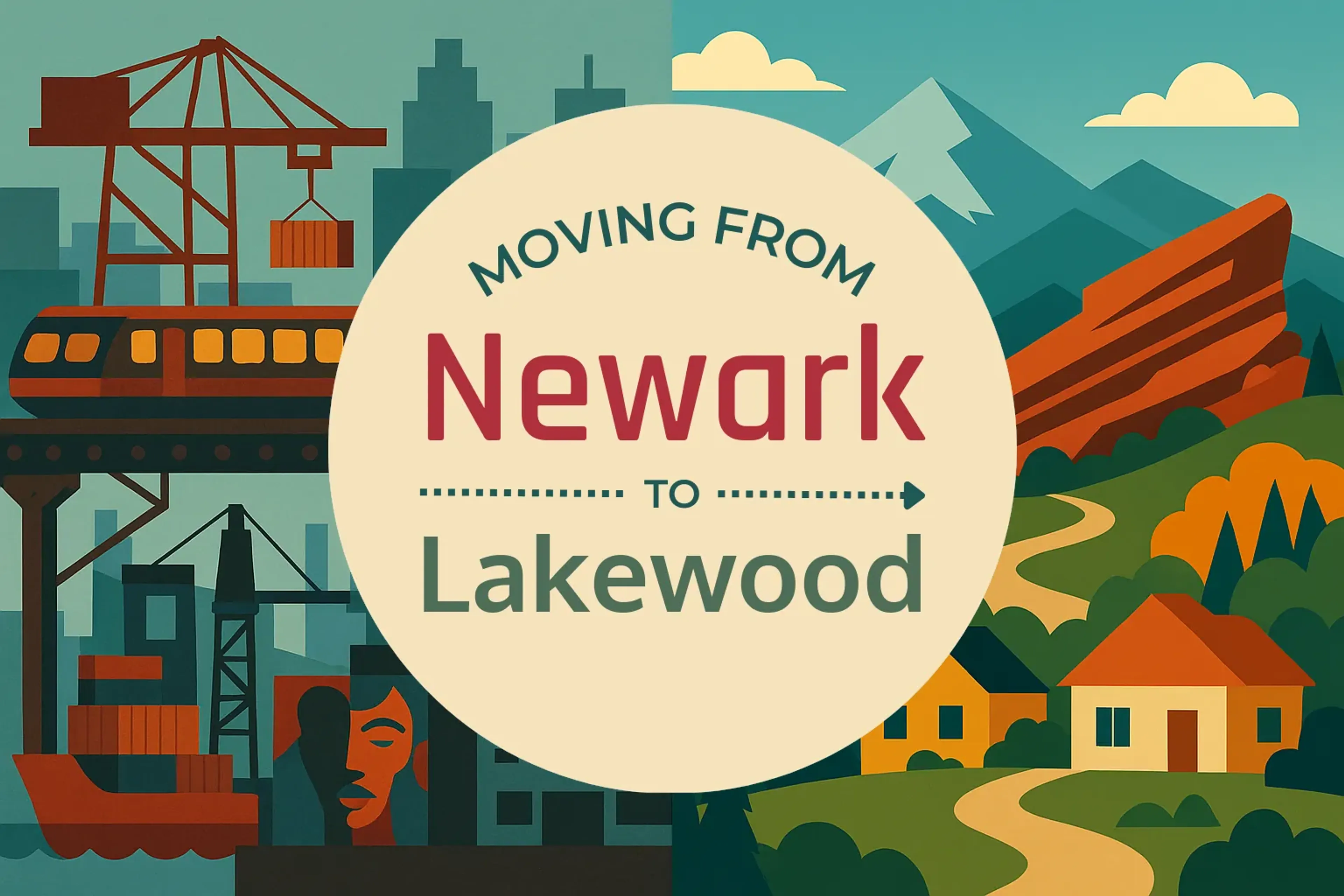 Side-by-side comparison of Newark to Lakewood moving companies