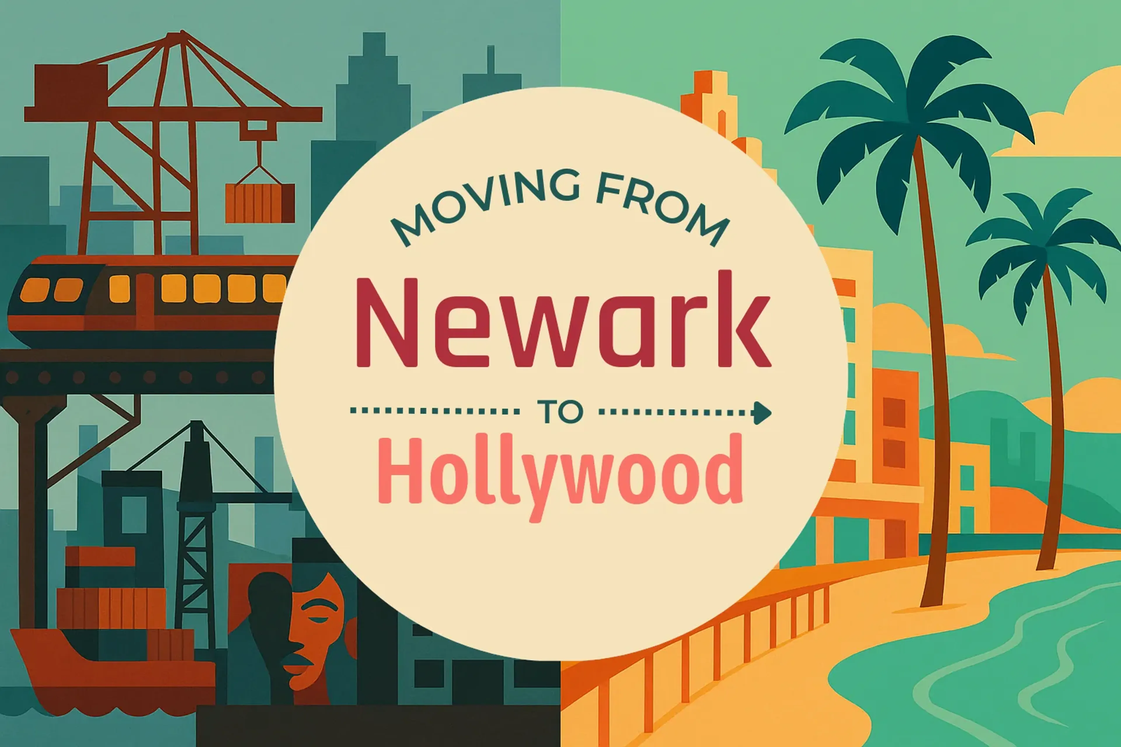 Side-by-side comparison of Newark to Hollywood moving companies