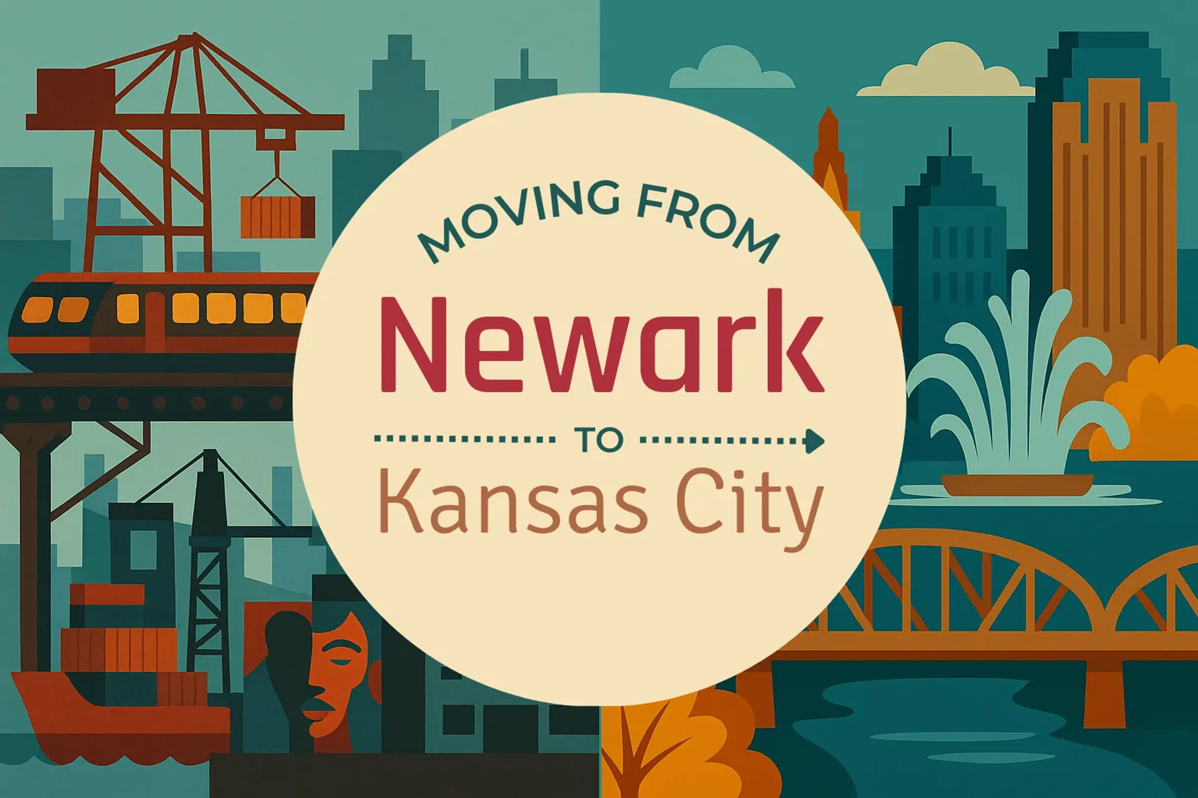 Side-by-side comparison of Newark to Kansas City moving companies