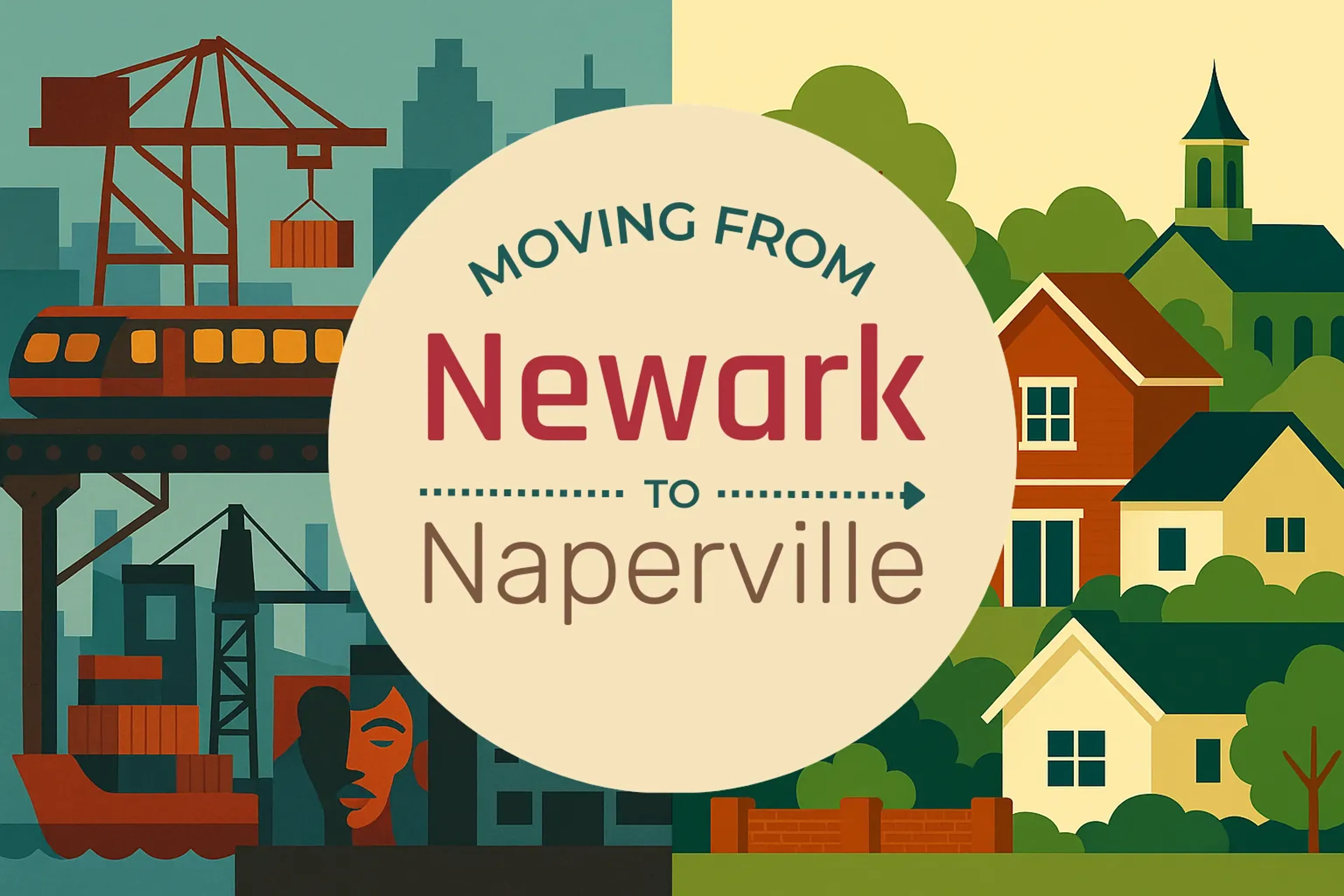 Side-by-side comparison of Newark to Naperville moving companies