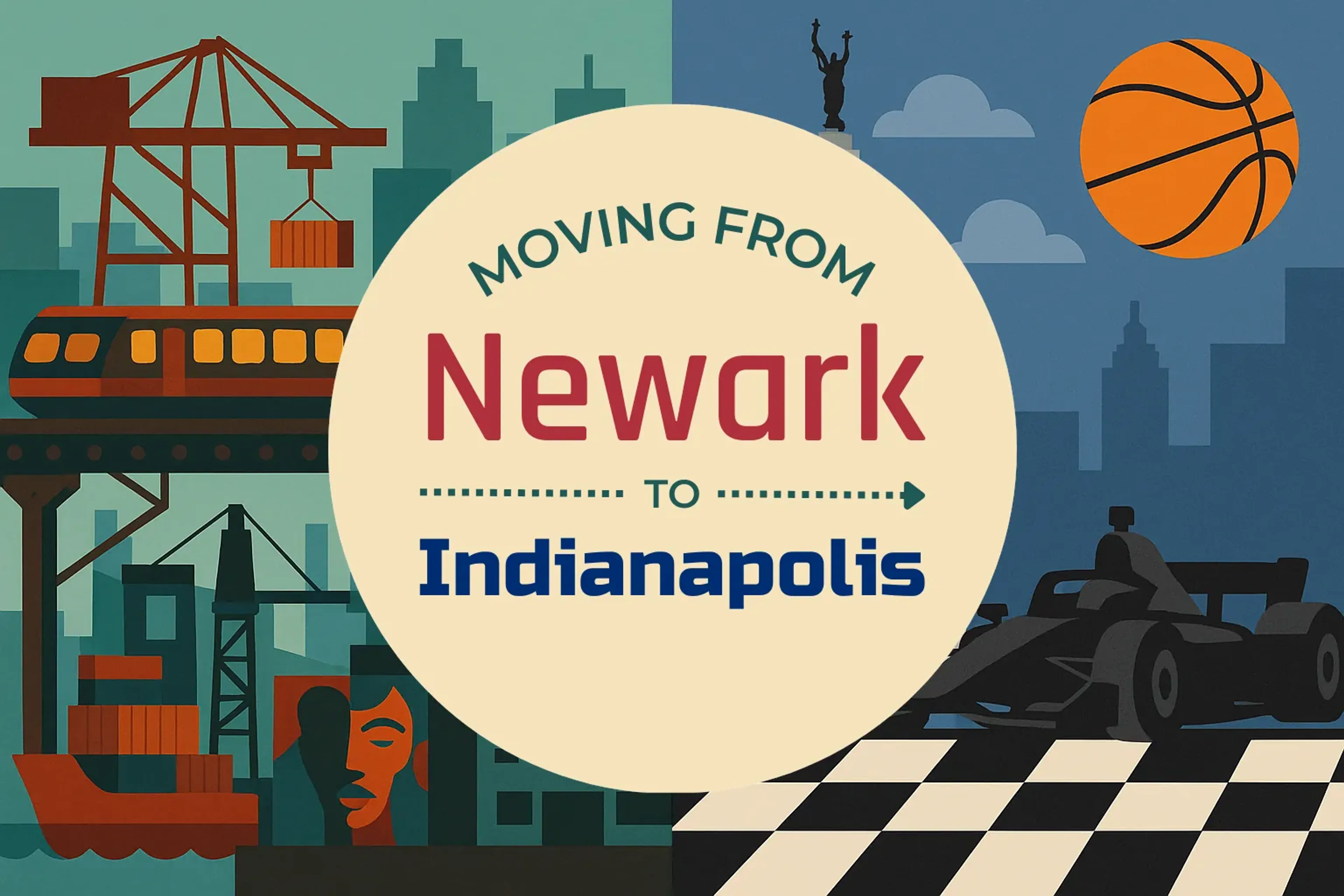 Side-by-side comparison of Newark to Indianapolis moving companies