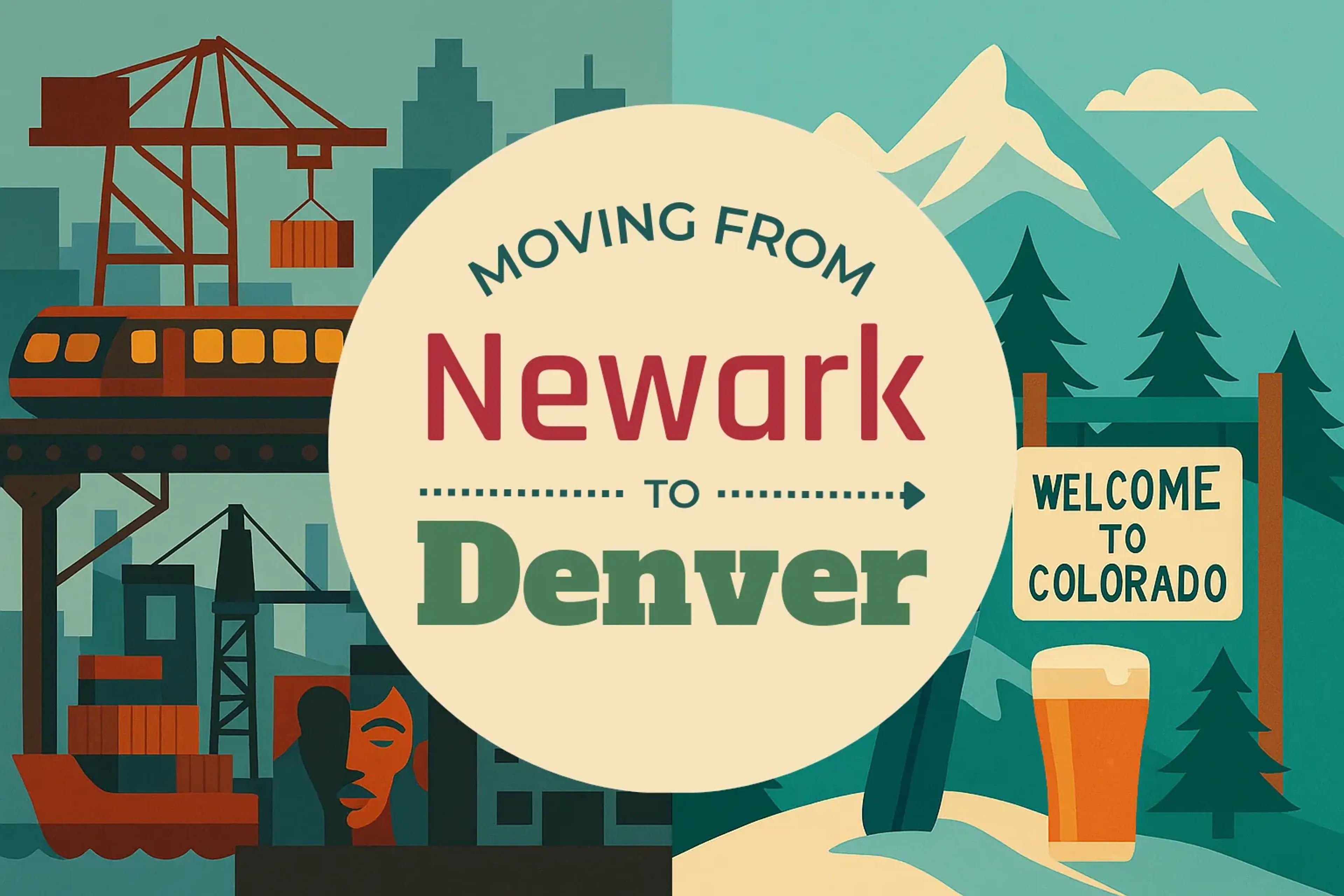 Side-by-side comparison of Newark to Denver moving companies