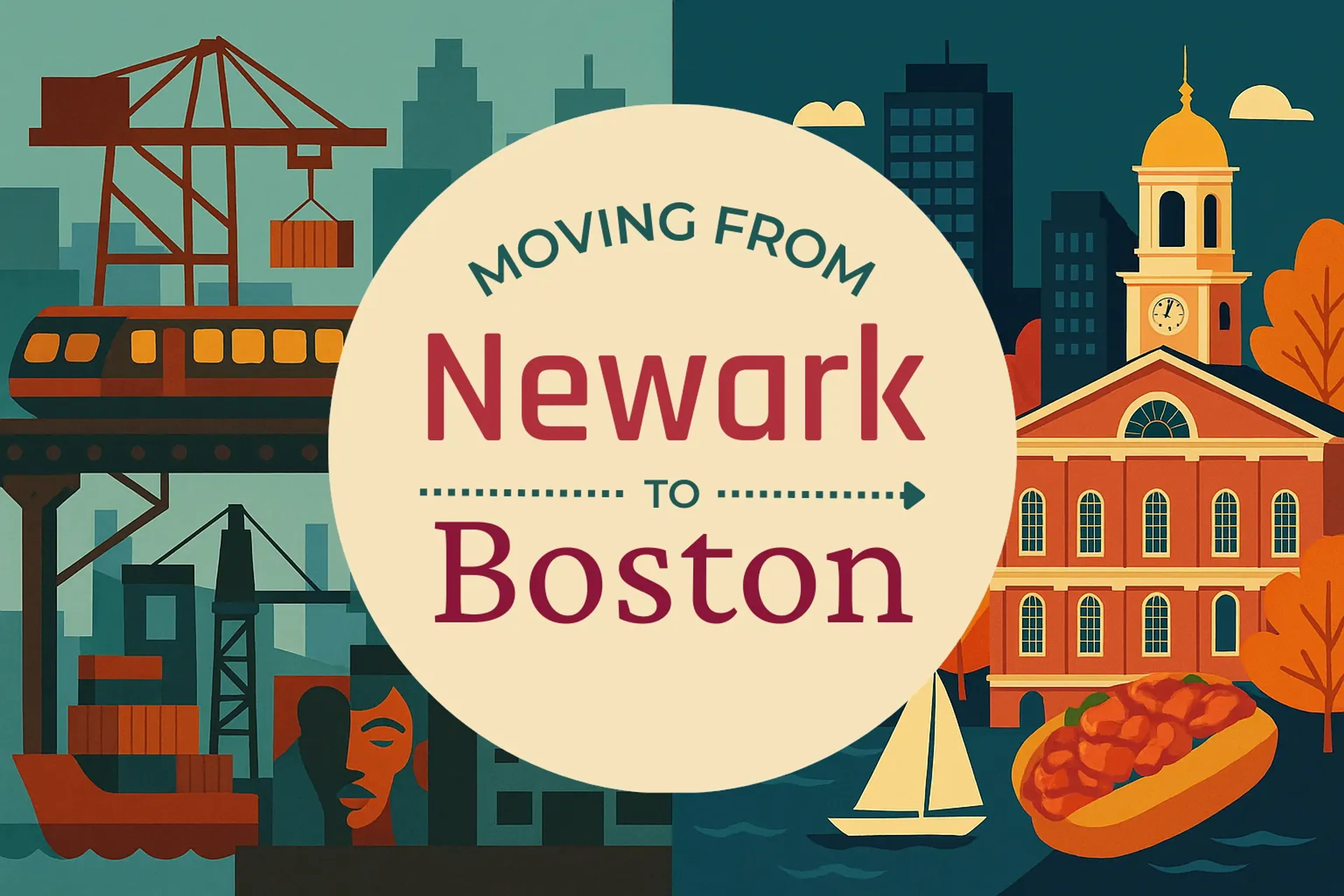 Side-by-side comparison of Newark to Boston moving companies