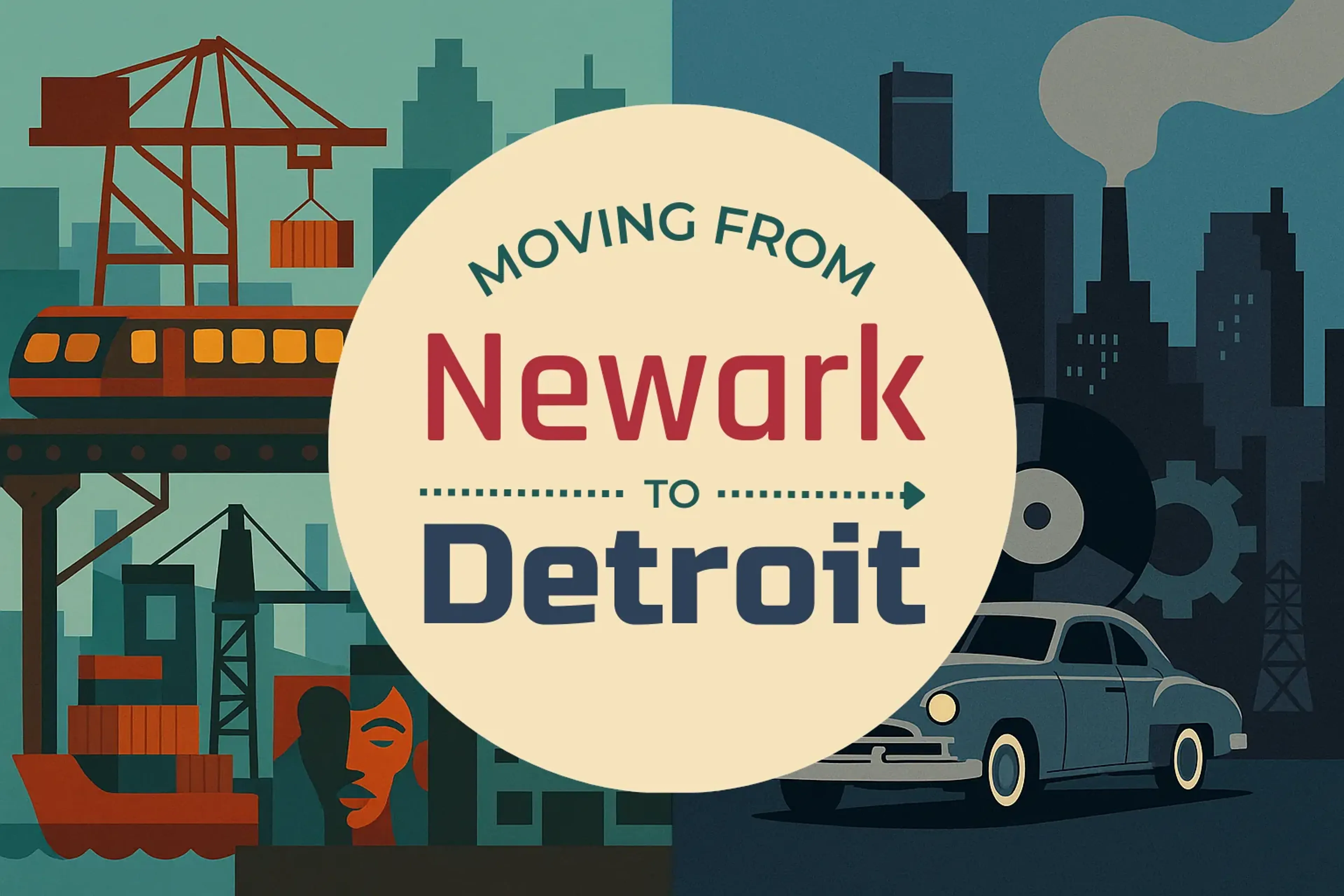 Side-by-side comparison of Newark to Detroit moving companies