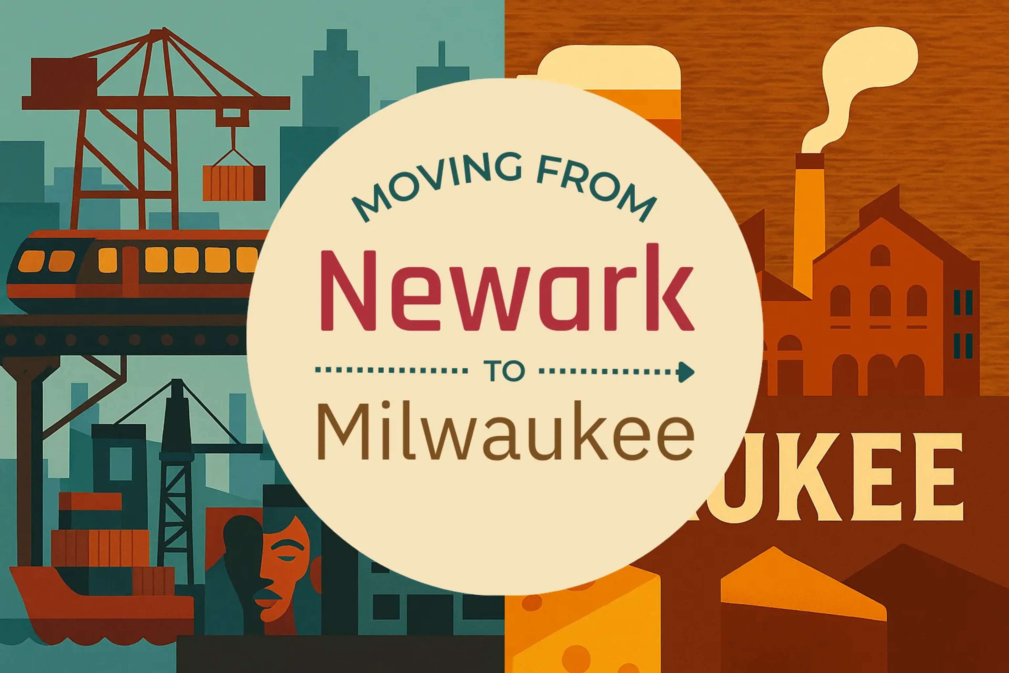 Side-by-side comparison of Newark to Milwaukee moving companies
