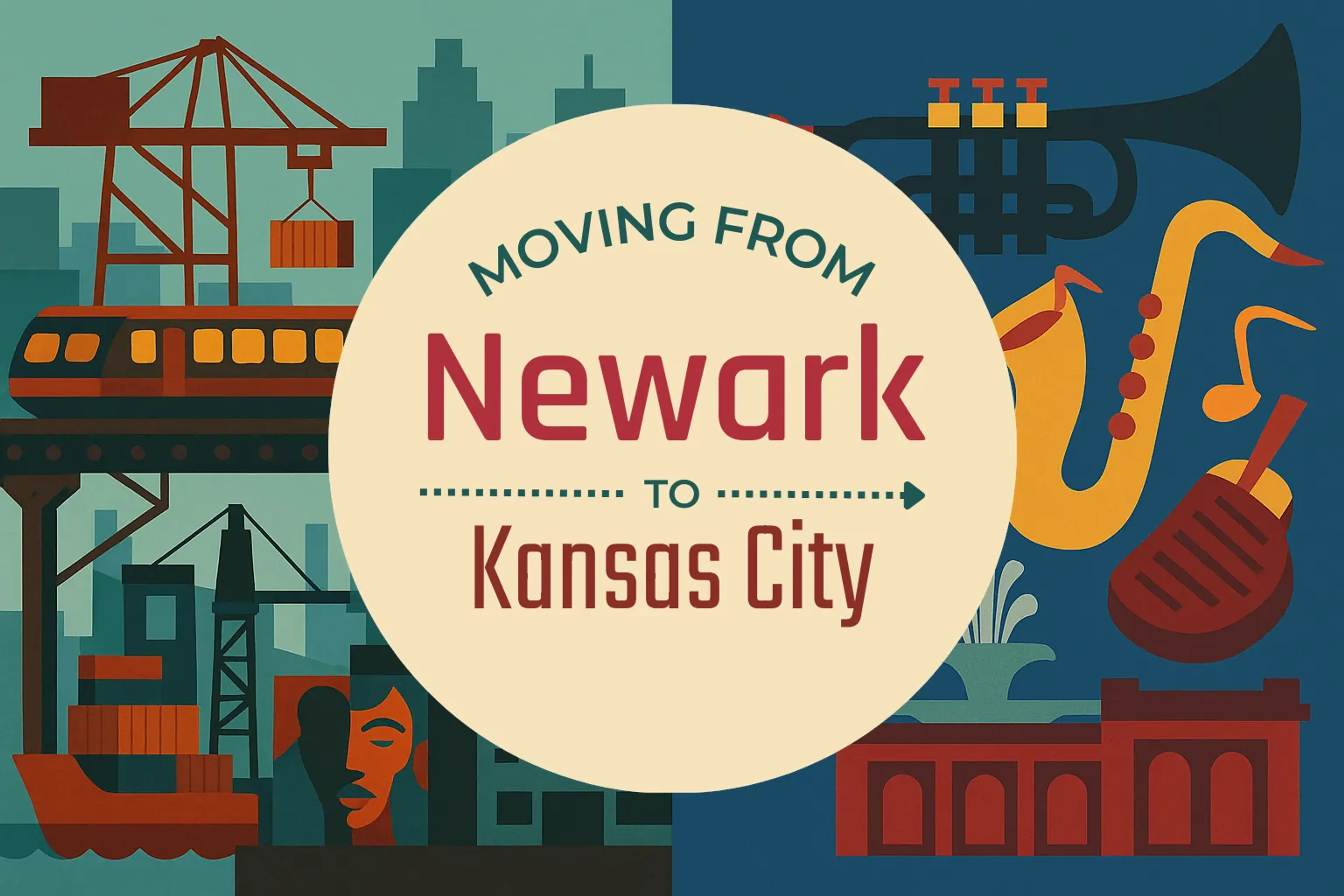 Side-by-side comparison of Newark to Kansas City moving companies