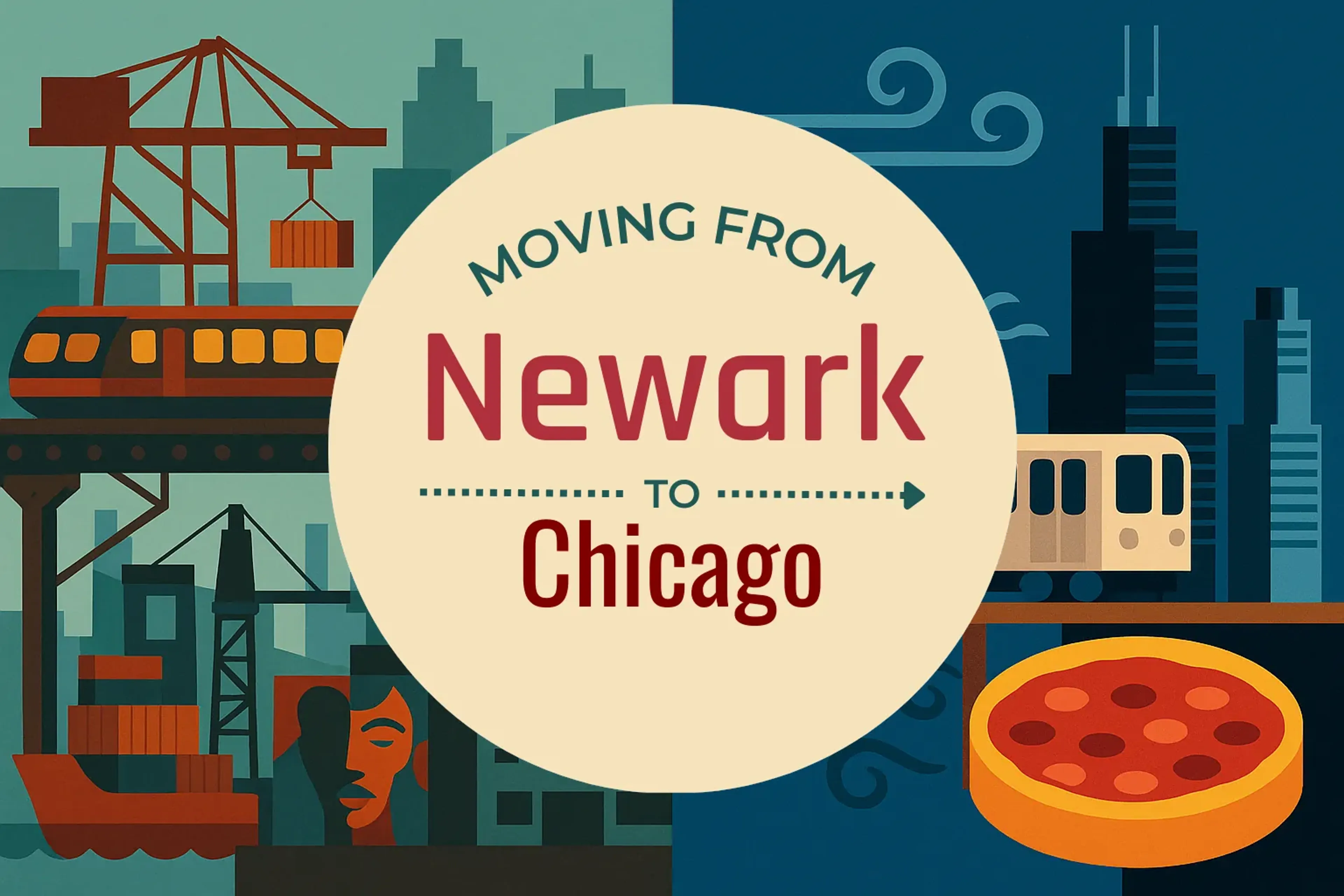 Side-by-side comparison of Newark to Chicago moving companies