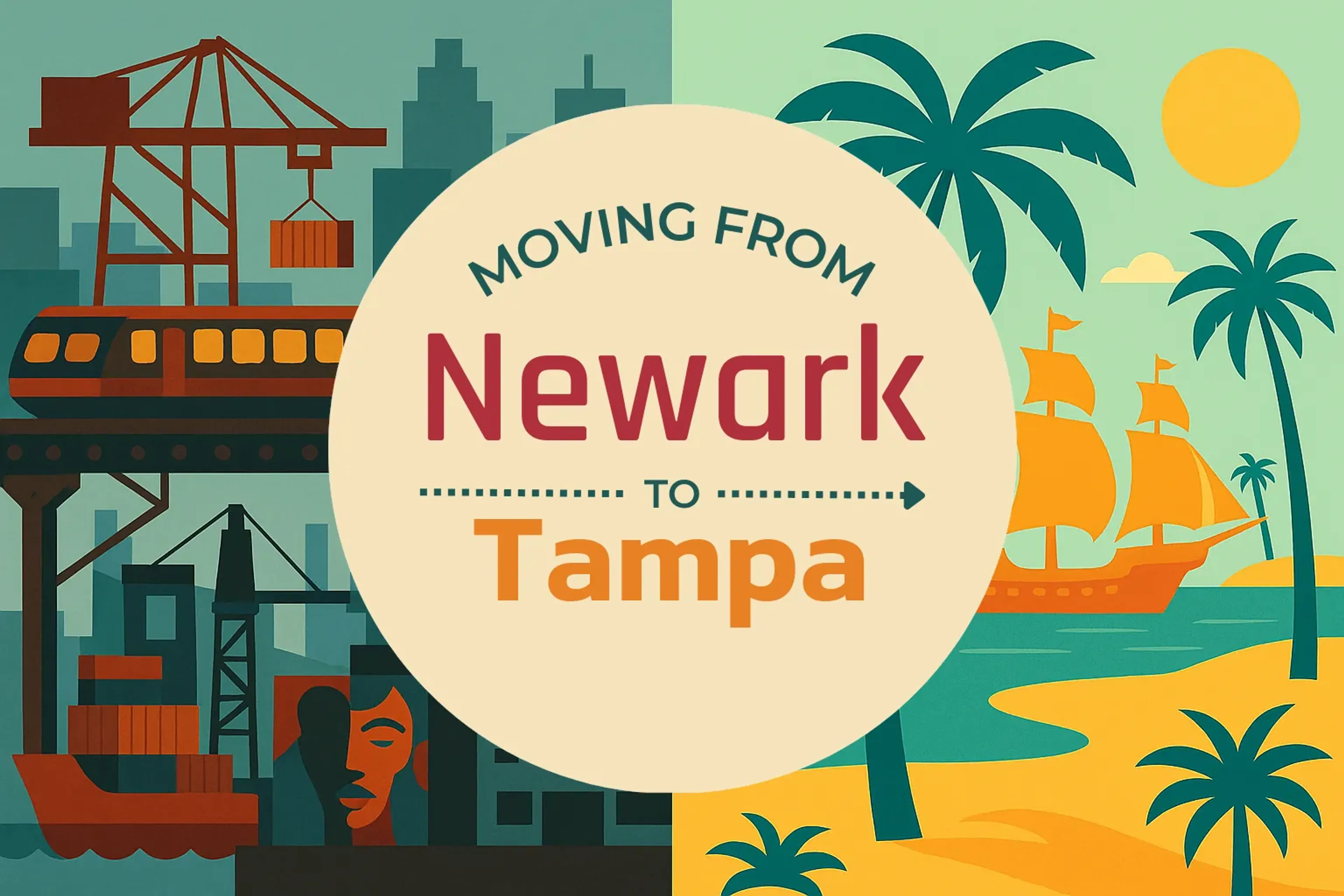 Side-by-side comparison of Newark to Tampa moving companies