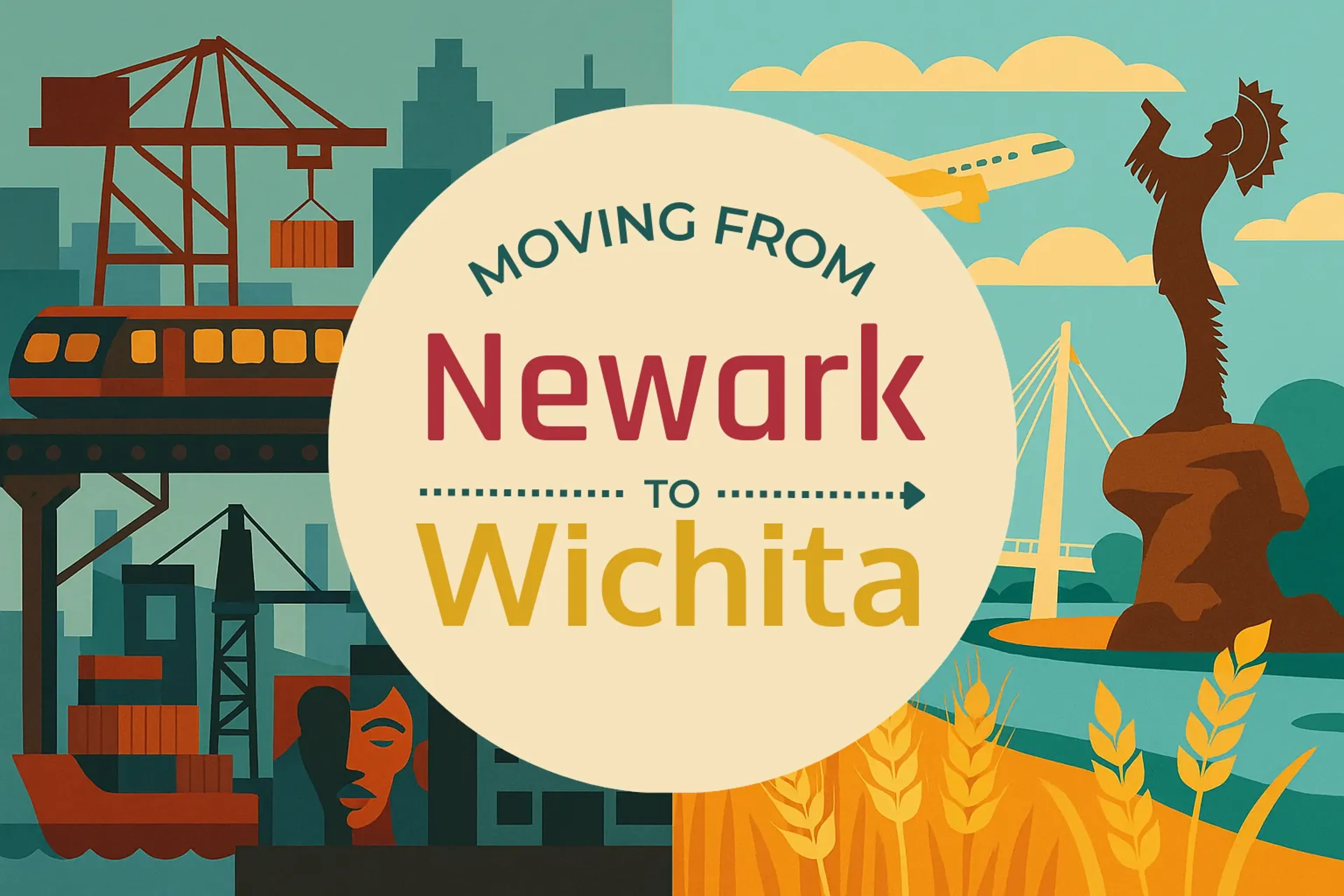 Side-by-side comparison of Newark to Wichita moving companies