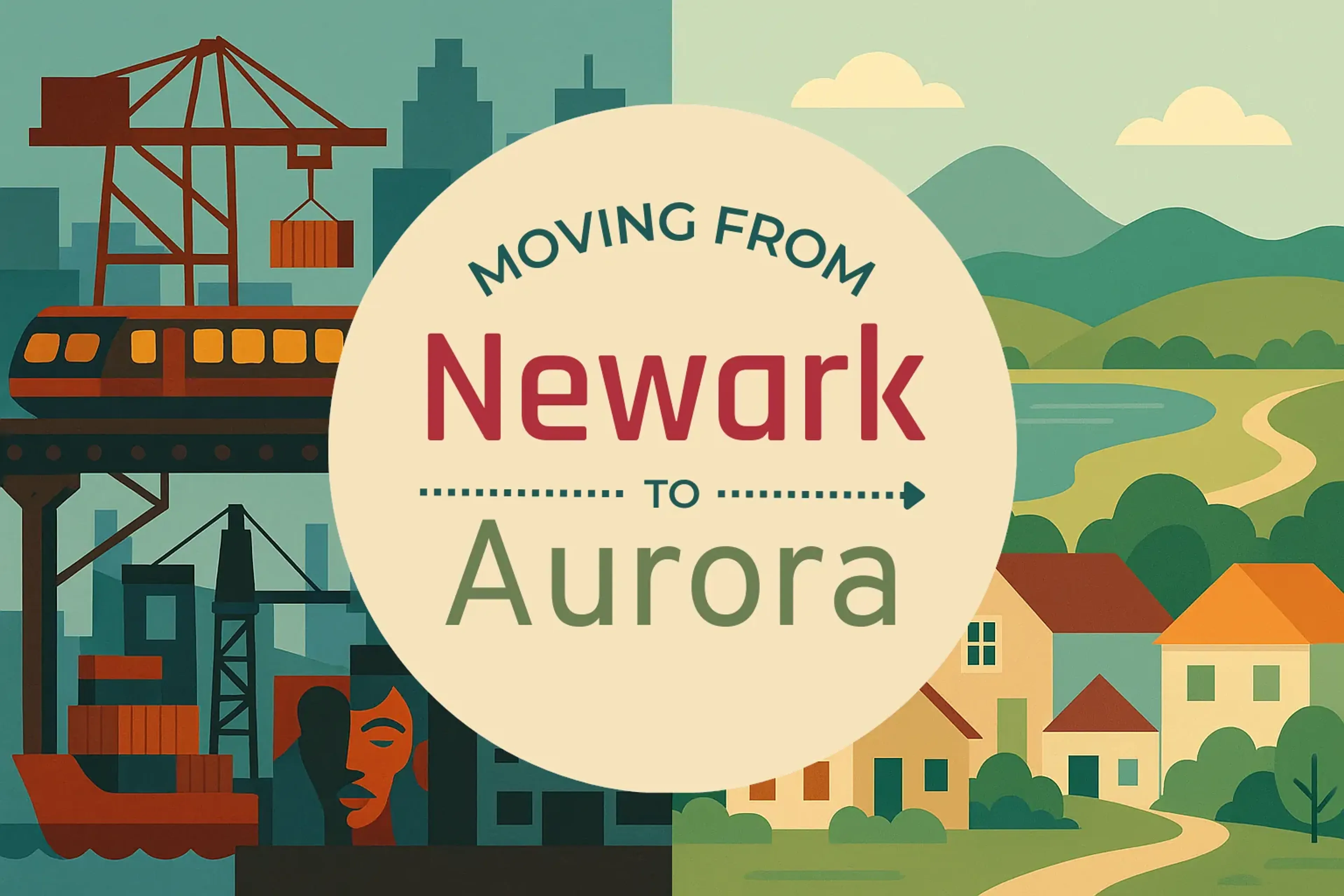Side-by-side comparison of Newark to Aurora moving companies