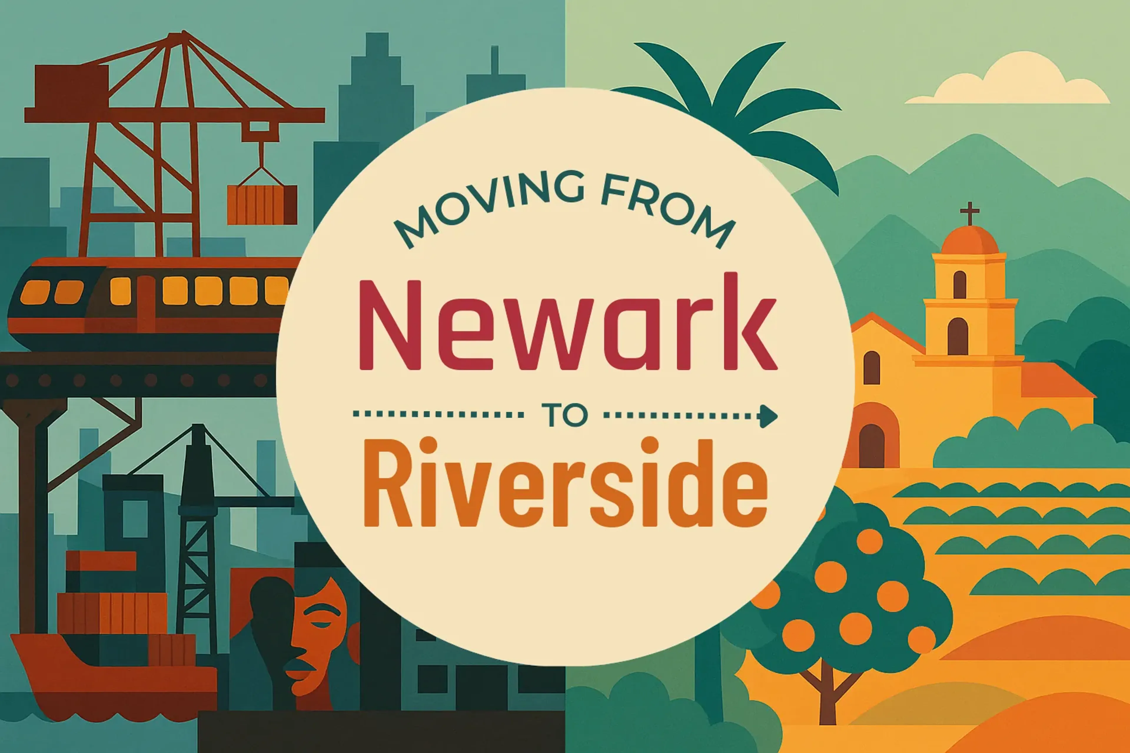 Side-by-side comparison of Newark to Riverside moving companies