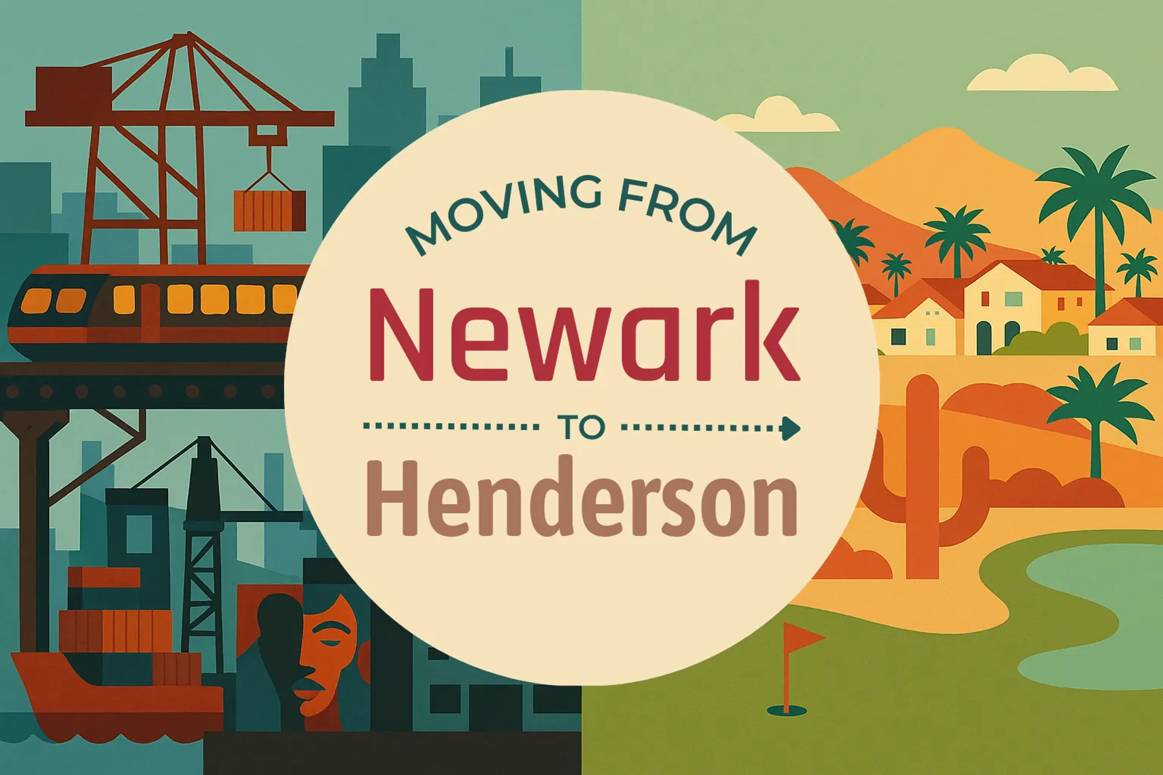 Side-by-side comparison of Newark to Henderson moving companies