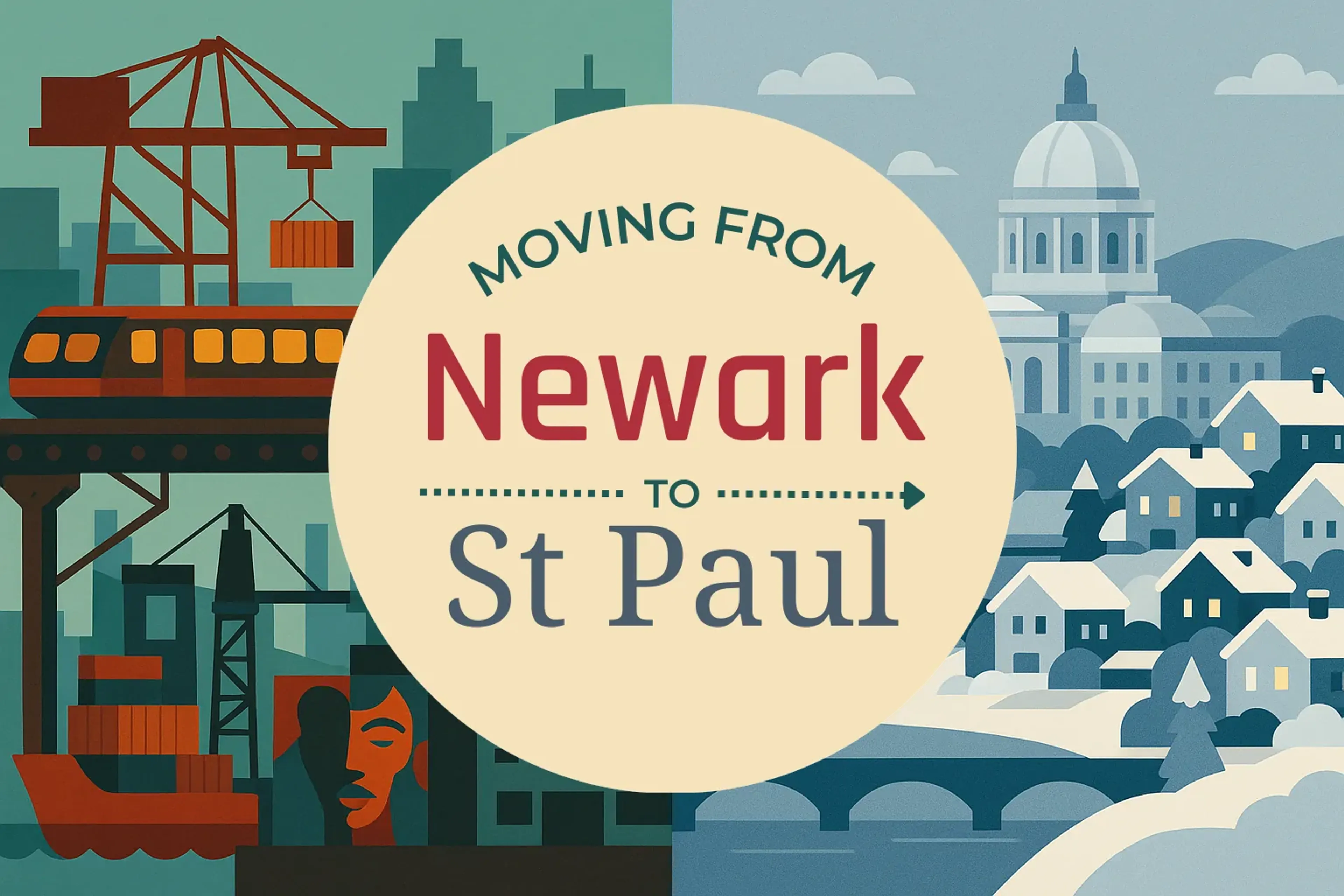 Side-by-side comparison of Newark to St. Paul moving companies