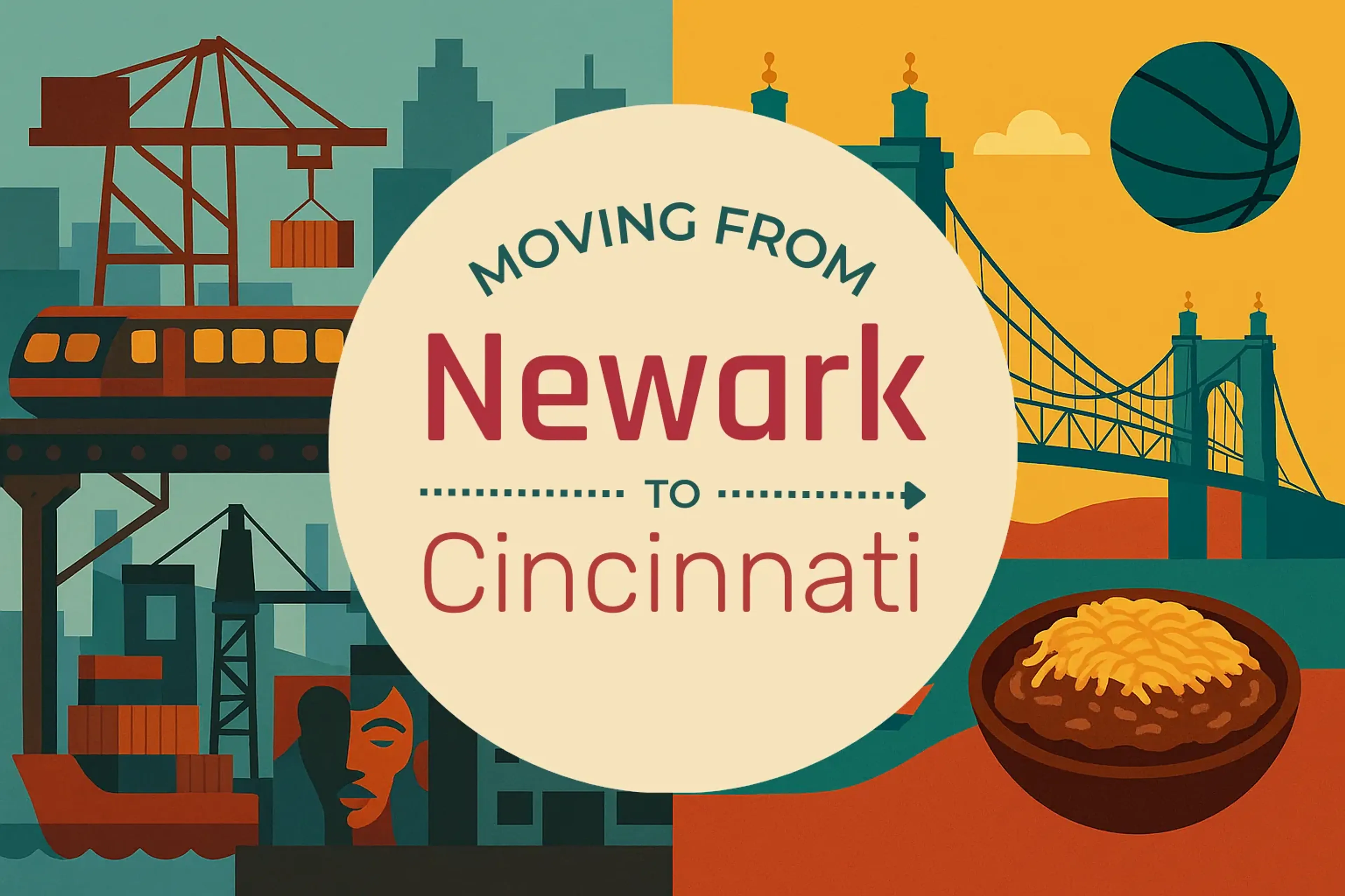Side-by-side comparison of Newark to Cincinnati moving companies
