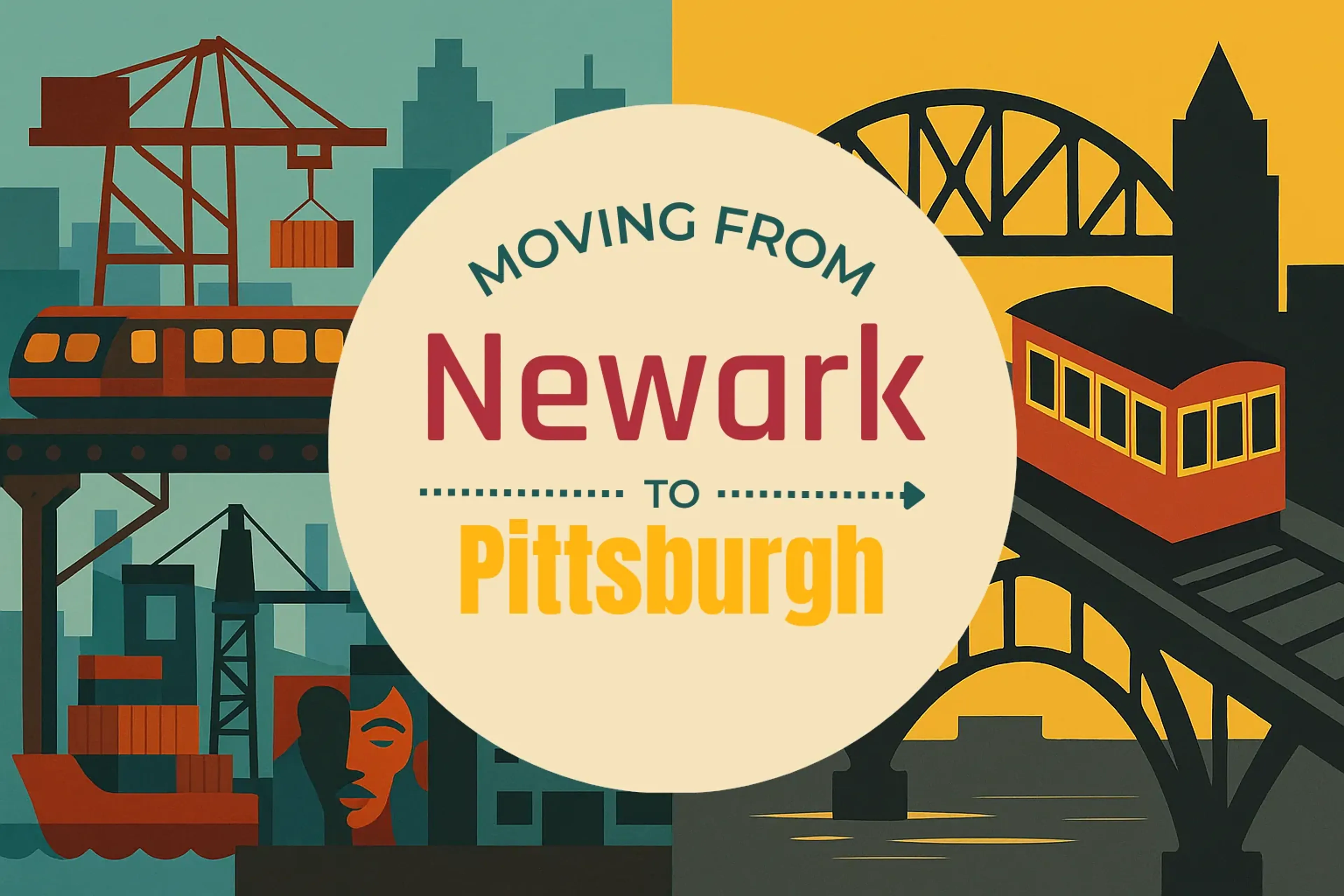 Side-by-side comparison of Newark to Pittsburgh moving companies