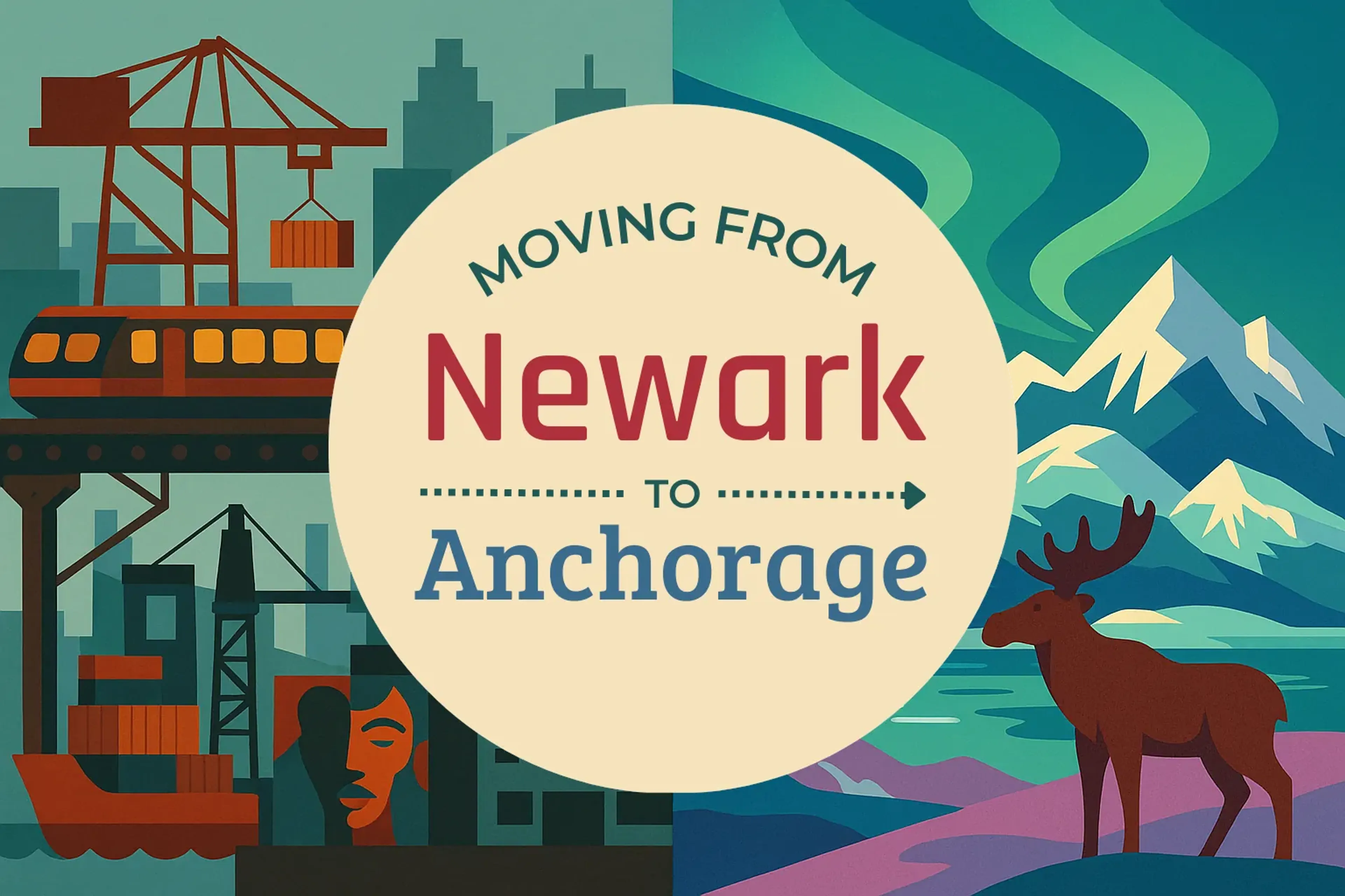 Side-by-side comparison of Newark to Anchorage moving companies