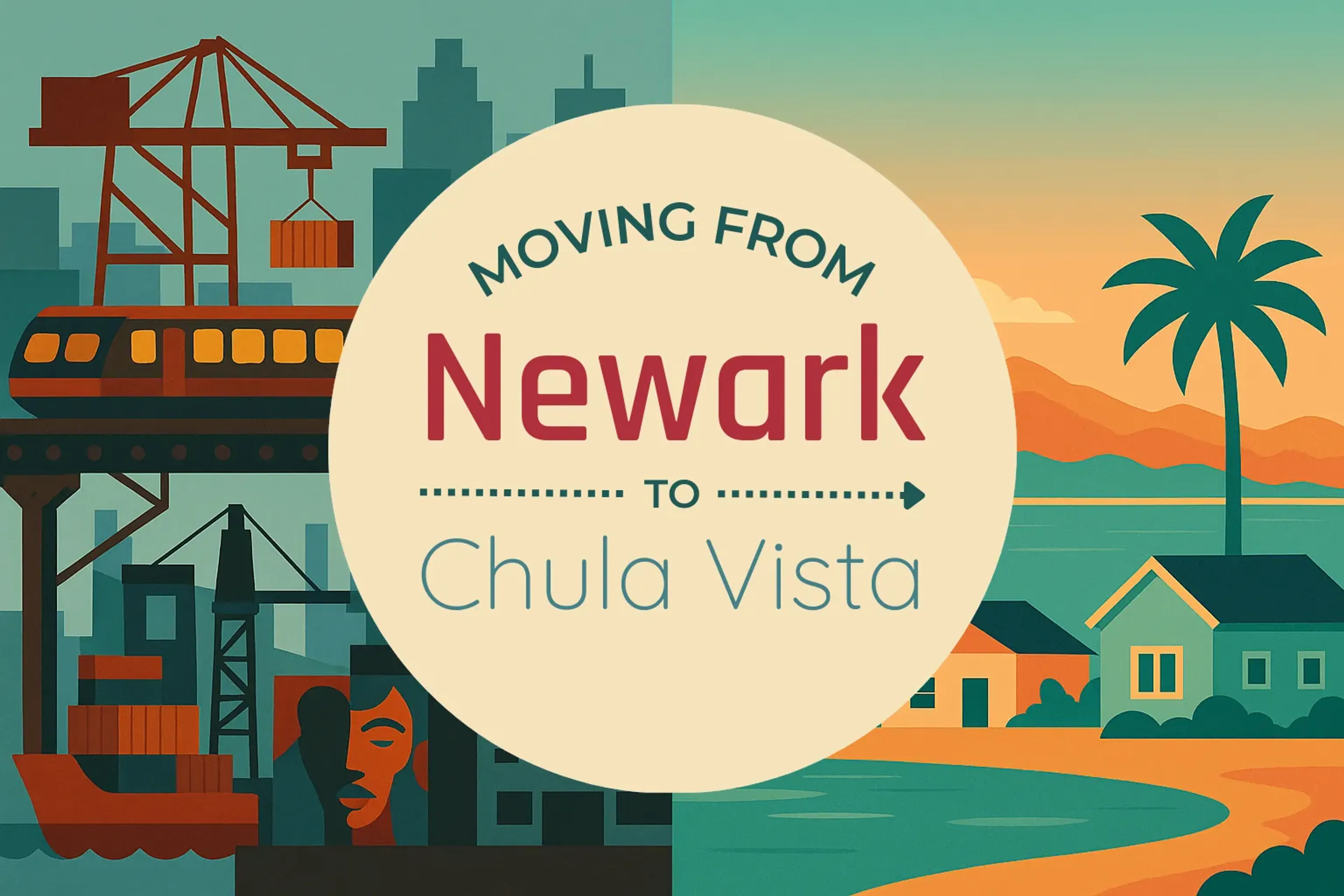 Side-by-side comparison of Newark to Chula Vista moving companies