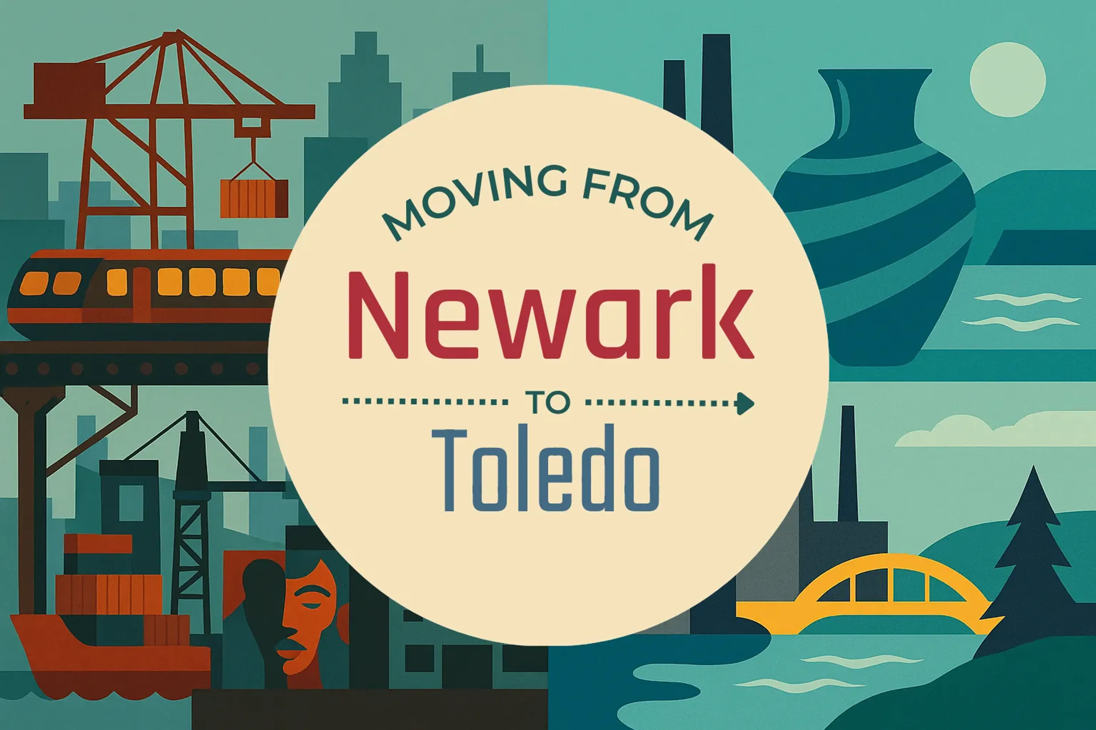 Side-by-side comparison of Newark to Toledo moving companies