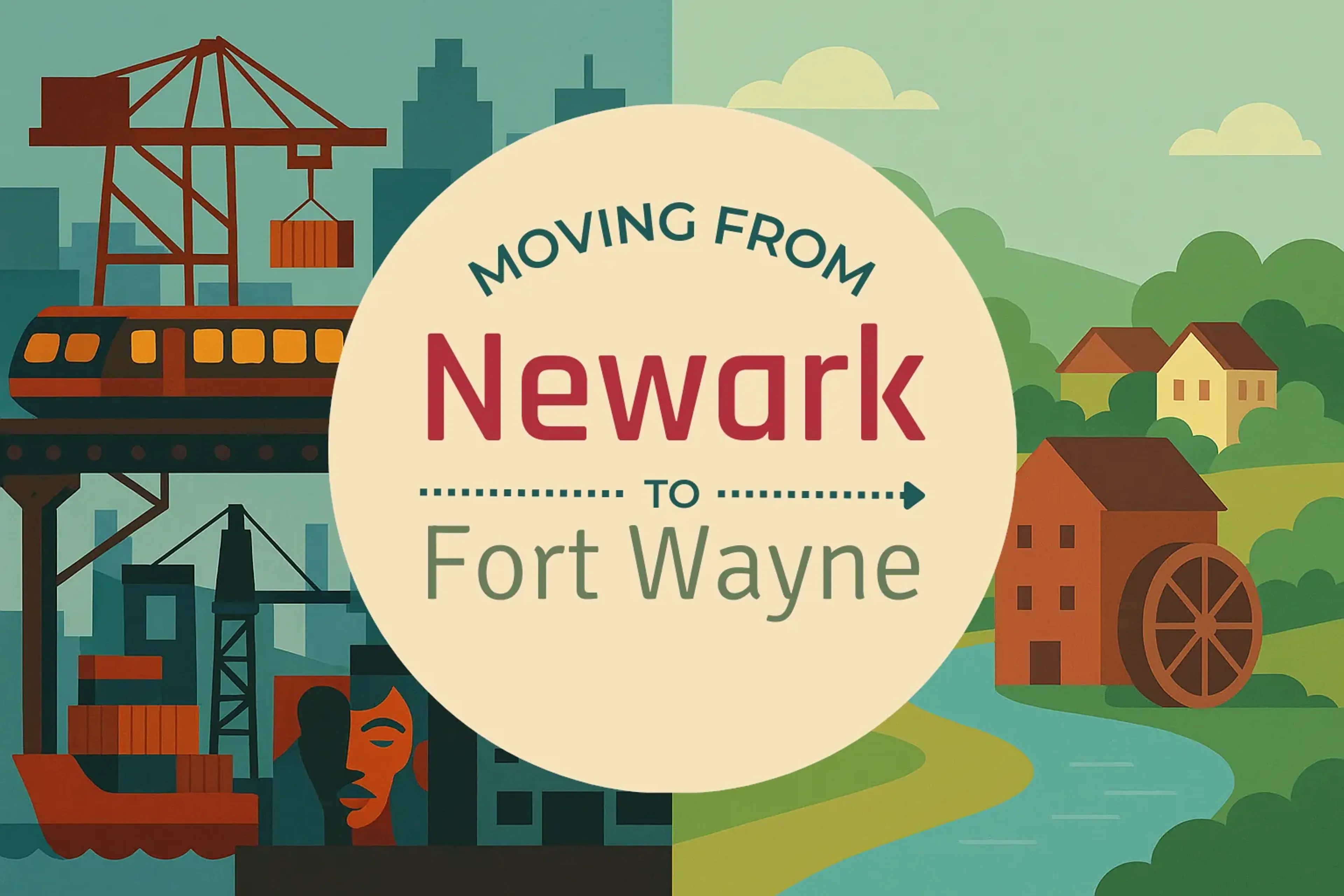 Side-by-side comparison of Newark to Fort Wayne moving companies