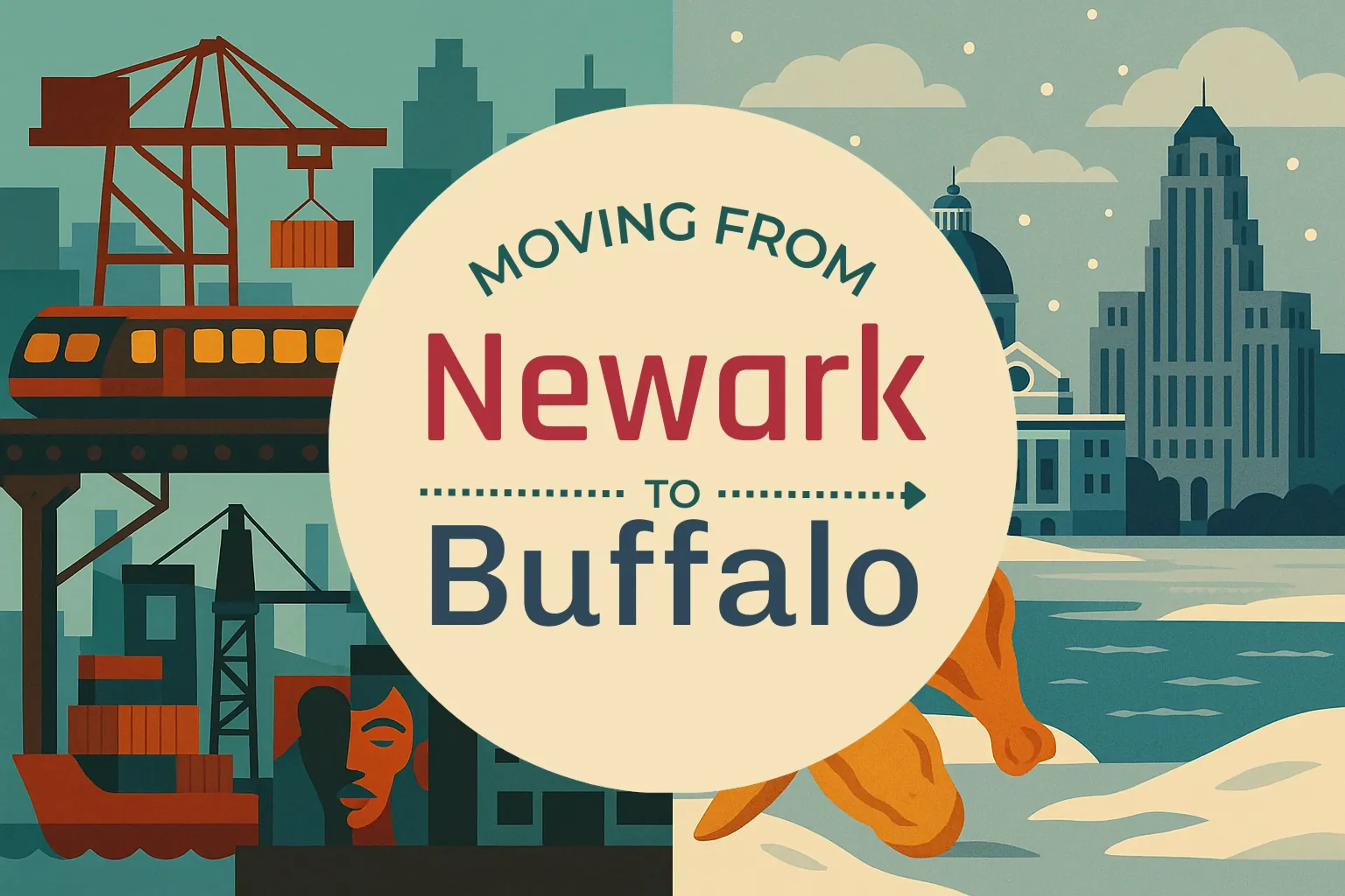 Side-by-side comparison of Newark to Buffalo moving companies