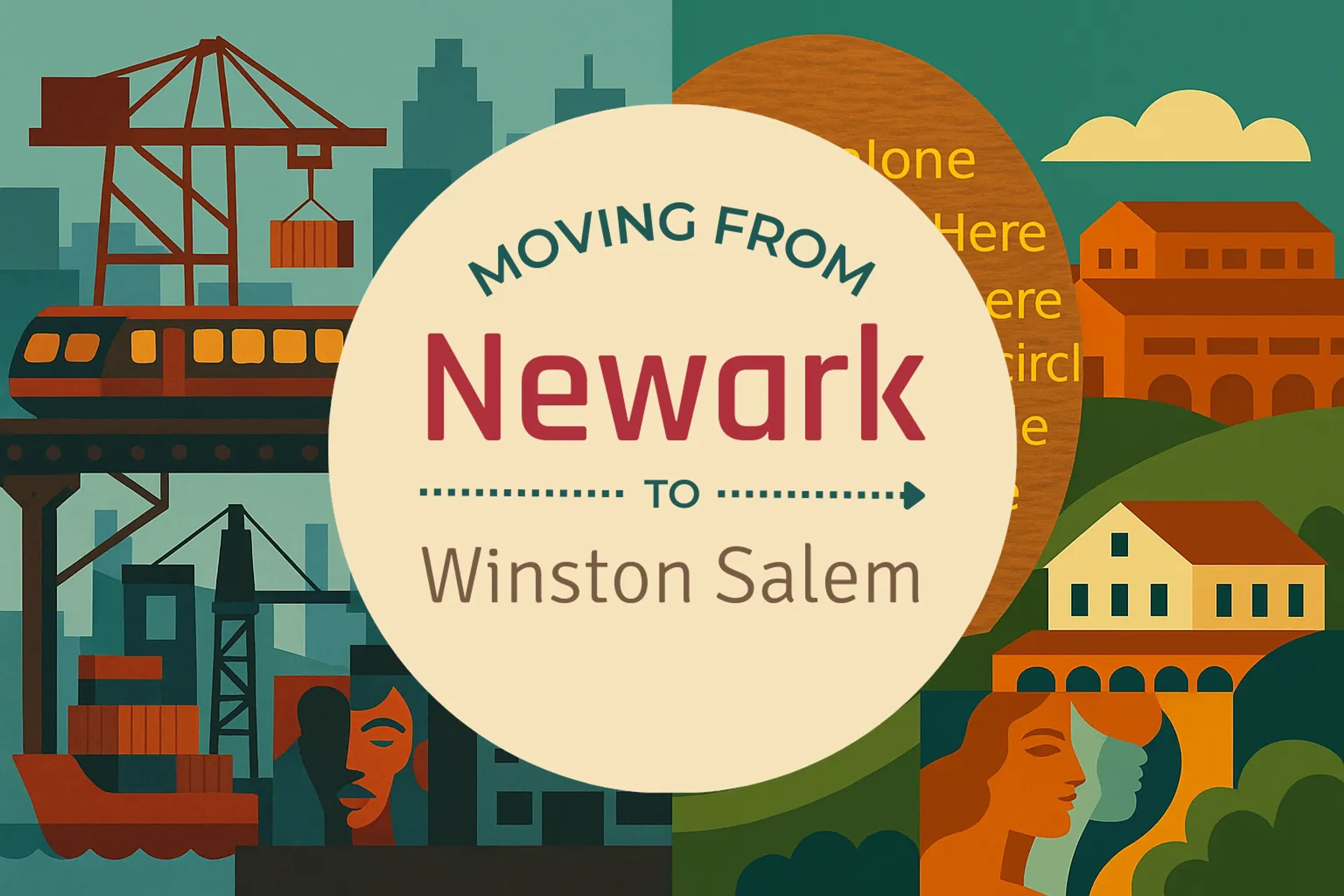 Side-by-side comparison of Newark to Winston Salem moving companies
