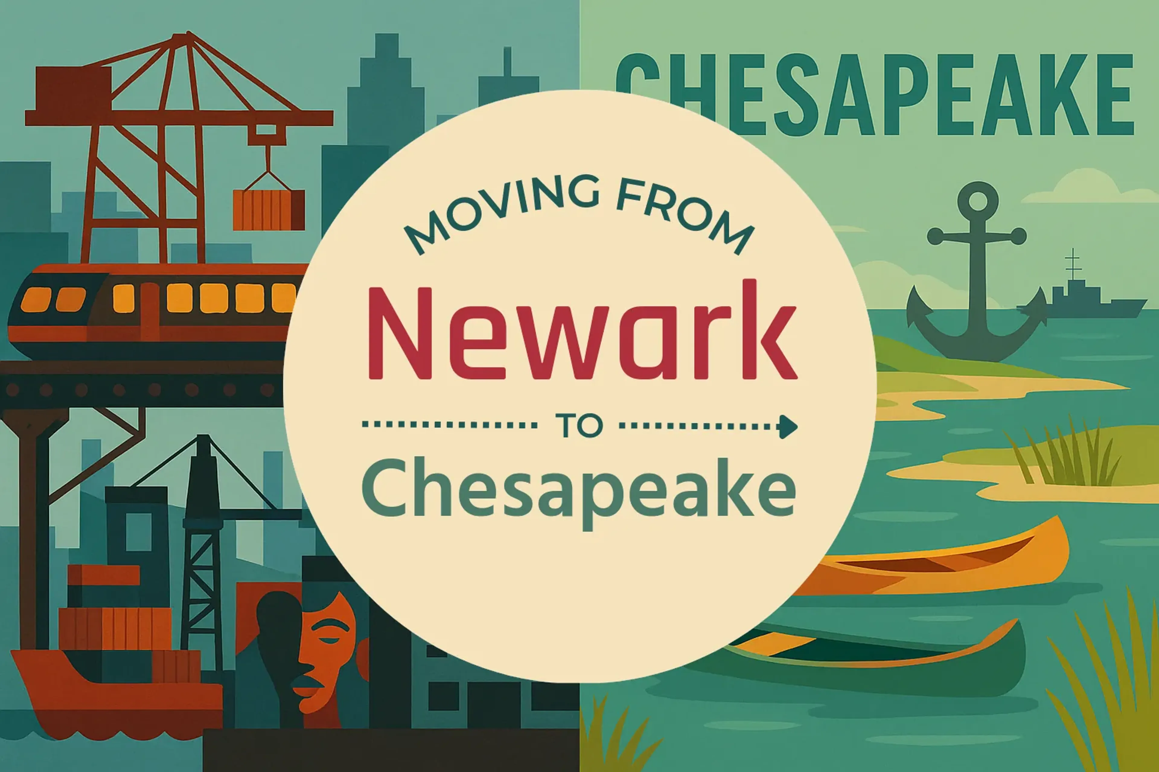 Side-by-side comparison of Newark to Chesapeake moving companies