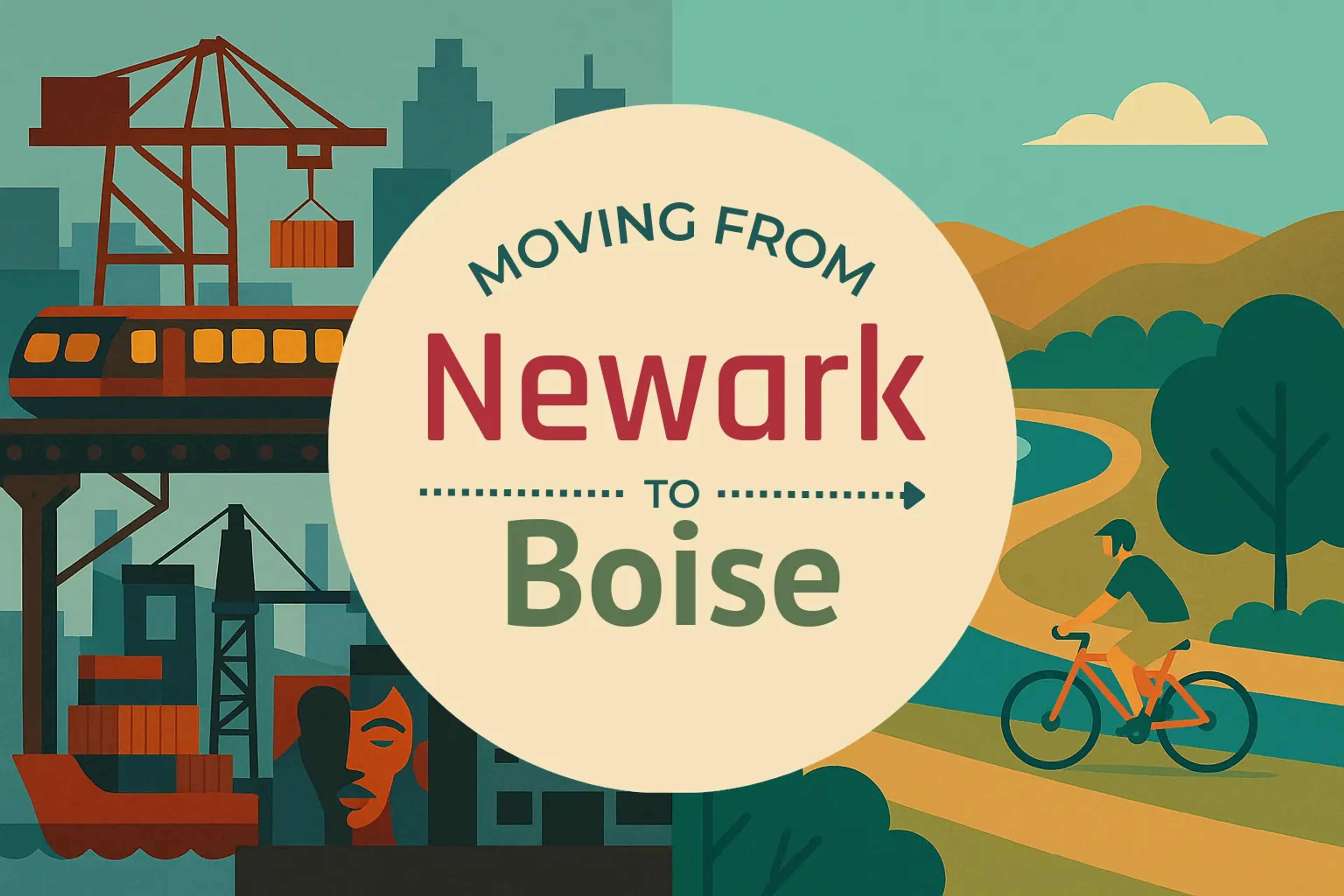 Side-by-side comparison of Newark to Boise moving companies