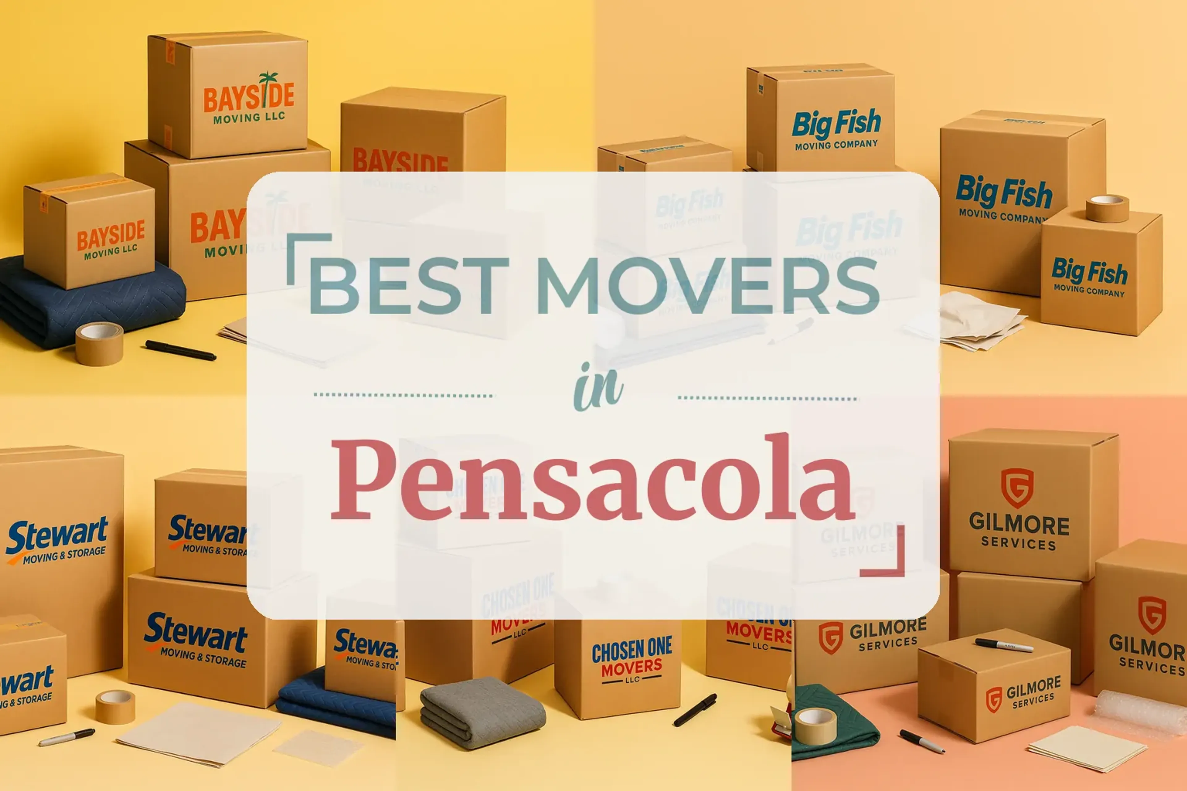Side-by-side comparison of Pensacola moving companies