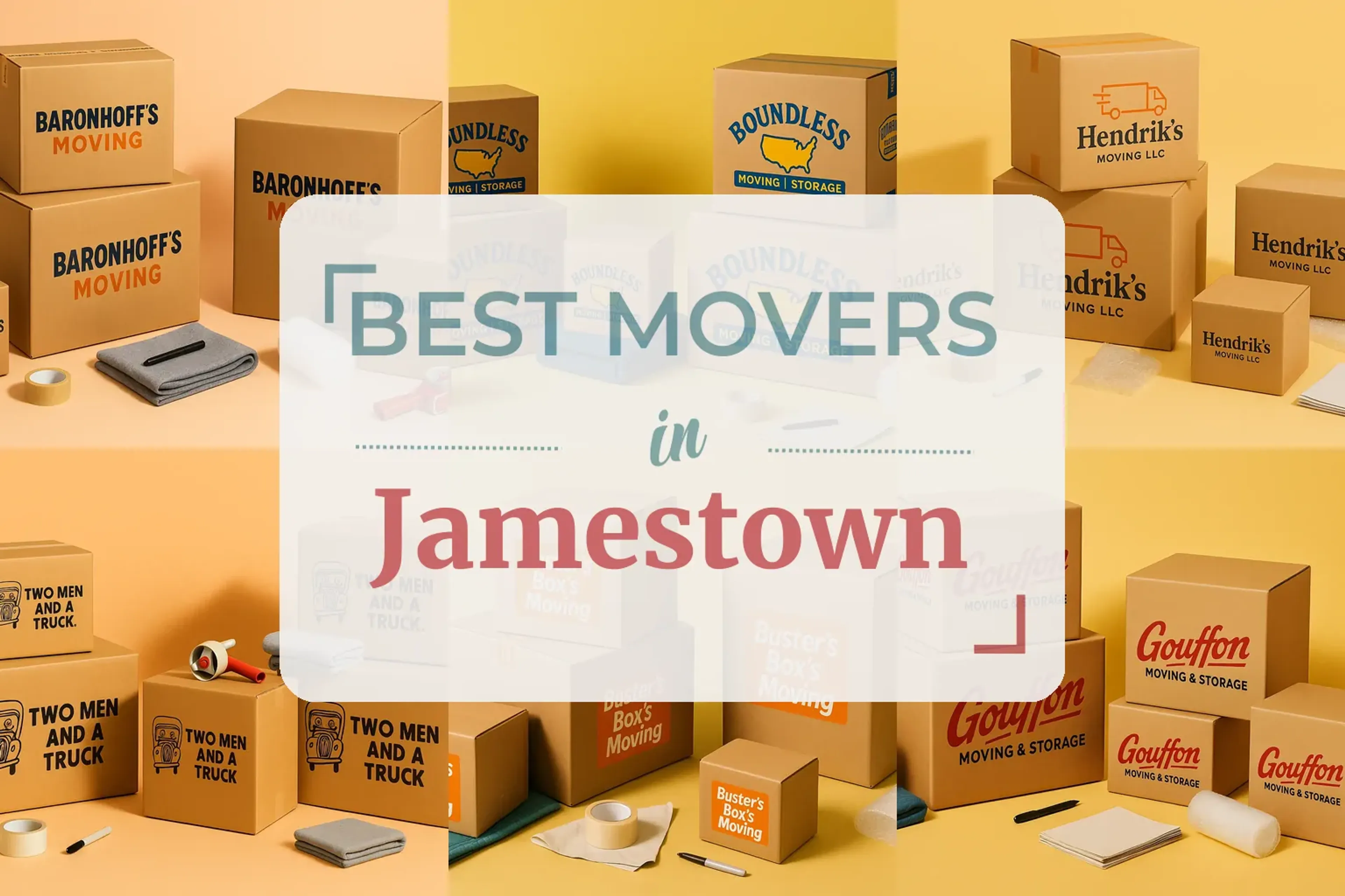 Side-by-side comparison of Jamestown moving companies