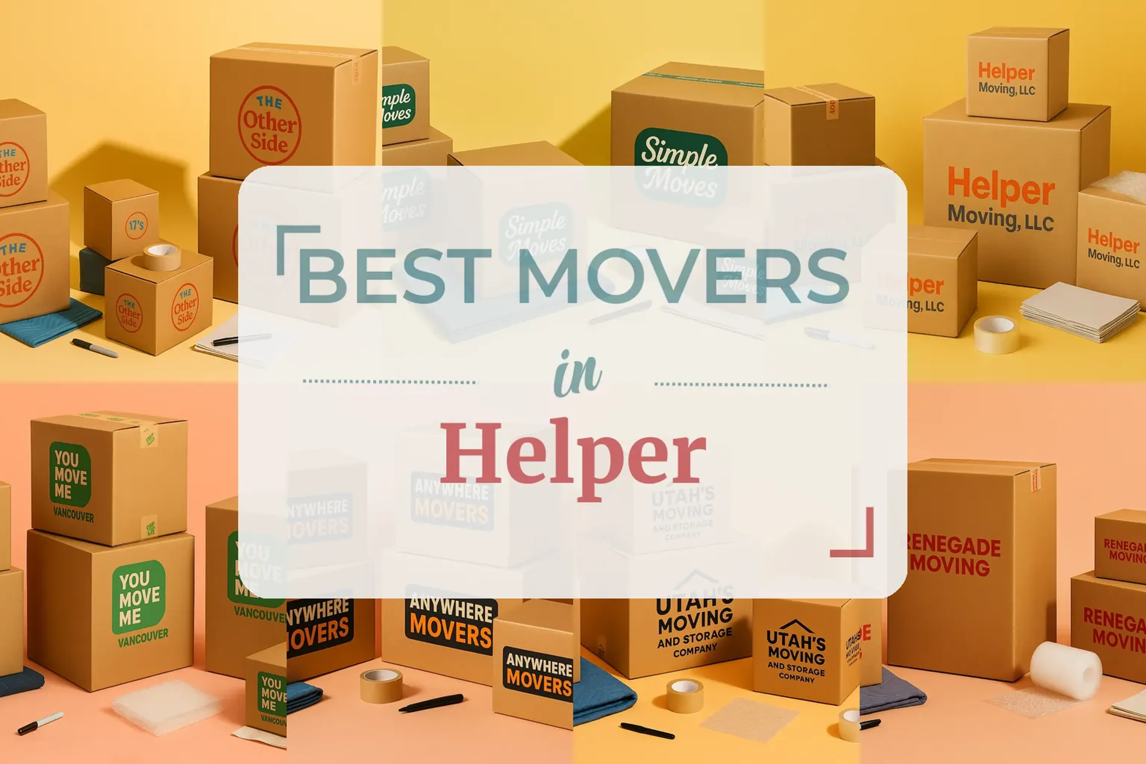 Side-by-side comparison of Helper moving companies