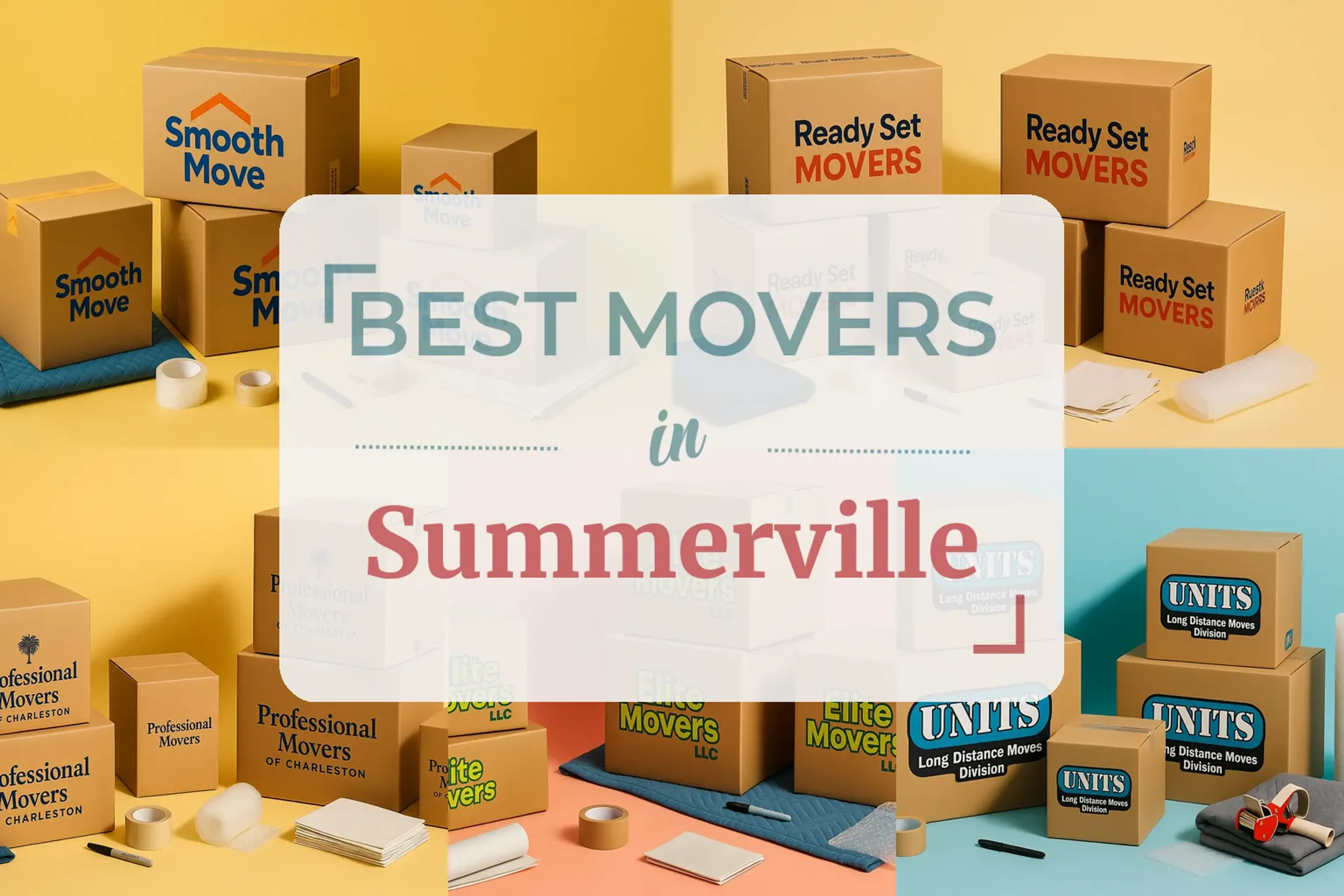 Side-by-side comparison of Summerville moving companies