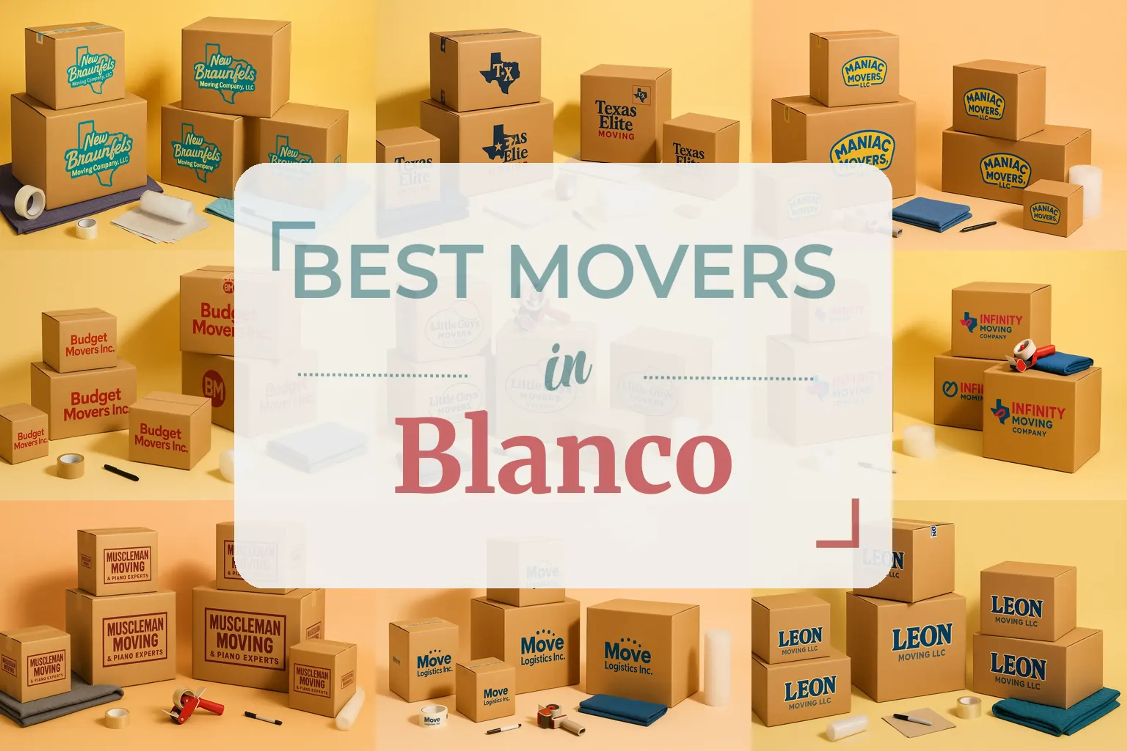 Side-by-side comparison of Blanco moving companies