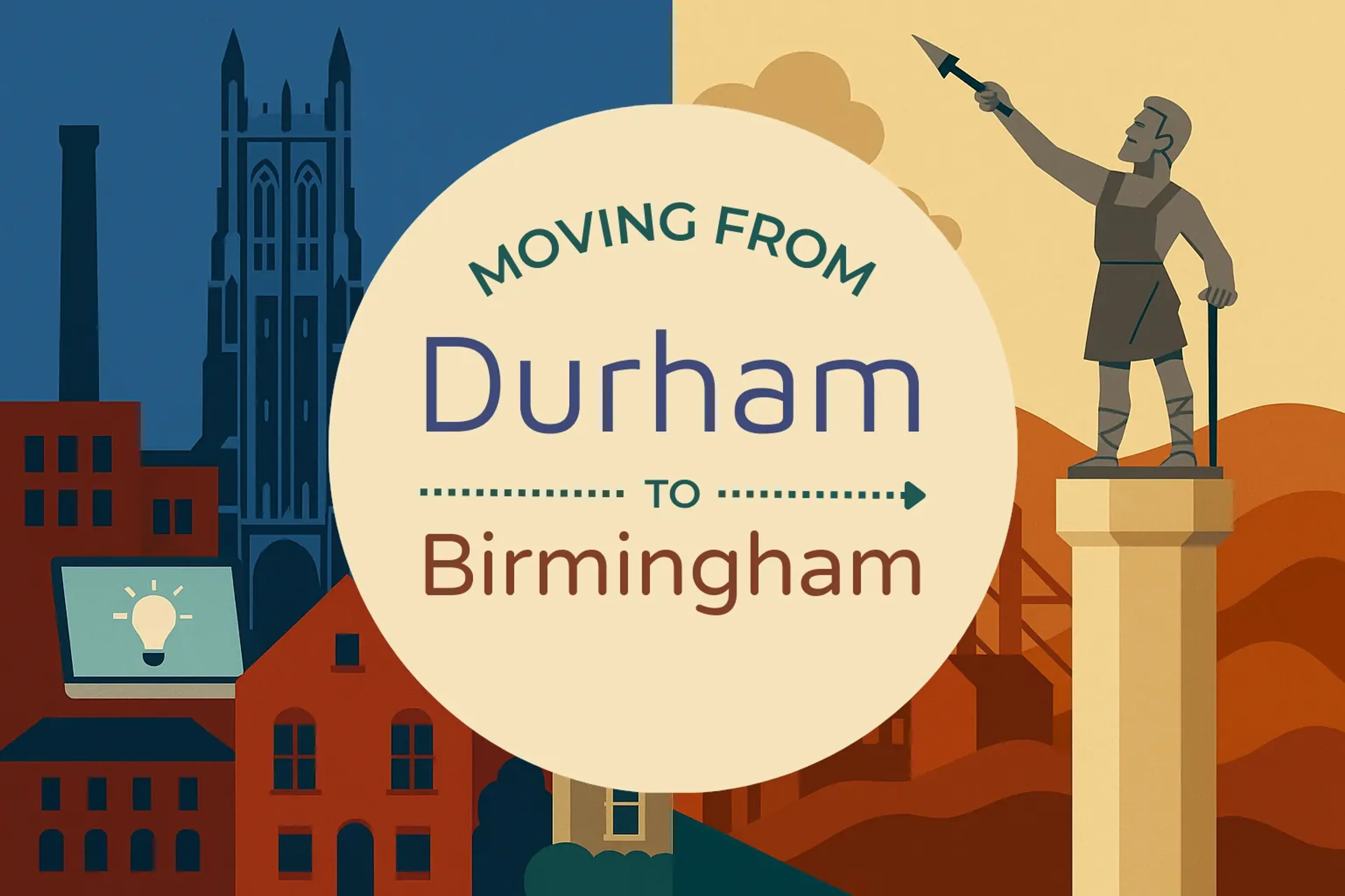 Side-by-side comparison of Durham to Birmingham moving companies