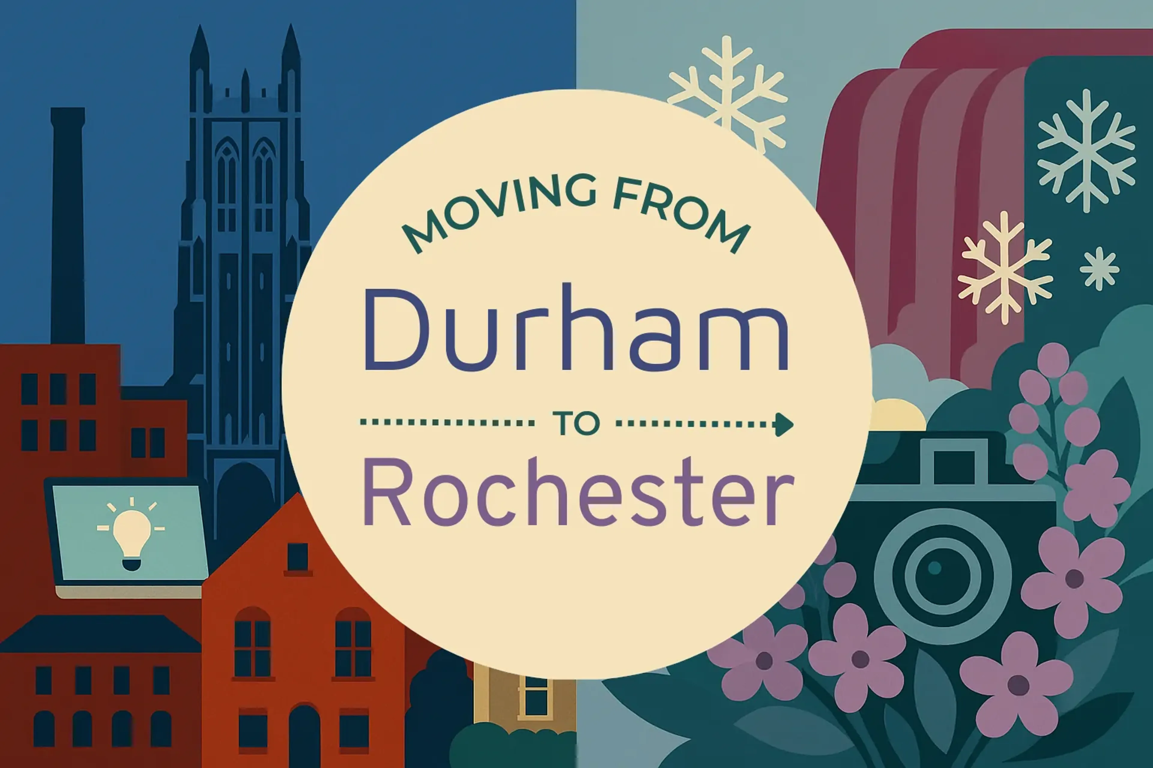 Side-by-side comparison of Durham to Rochester moving companies