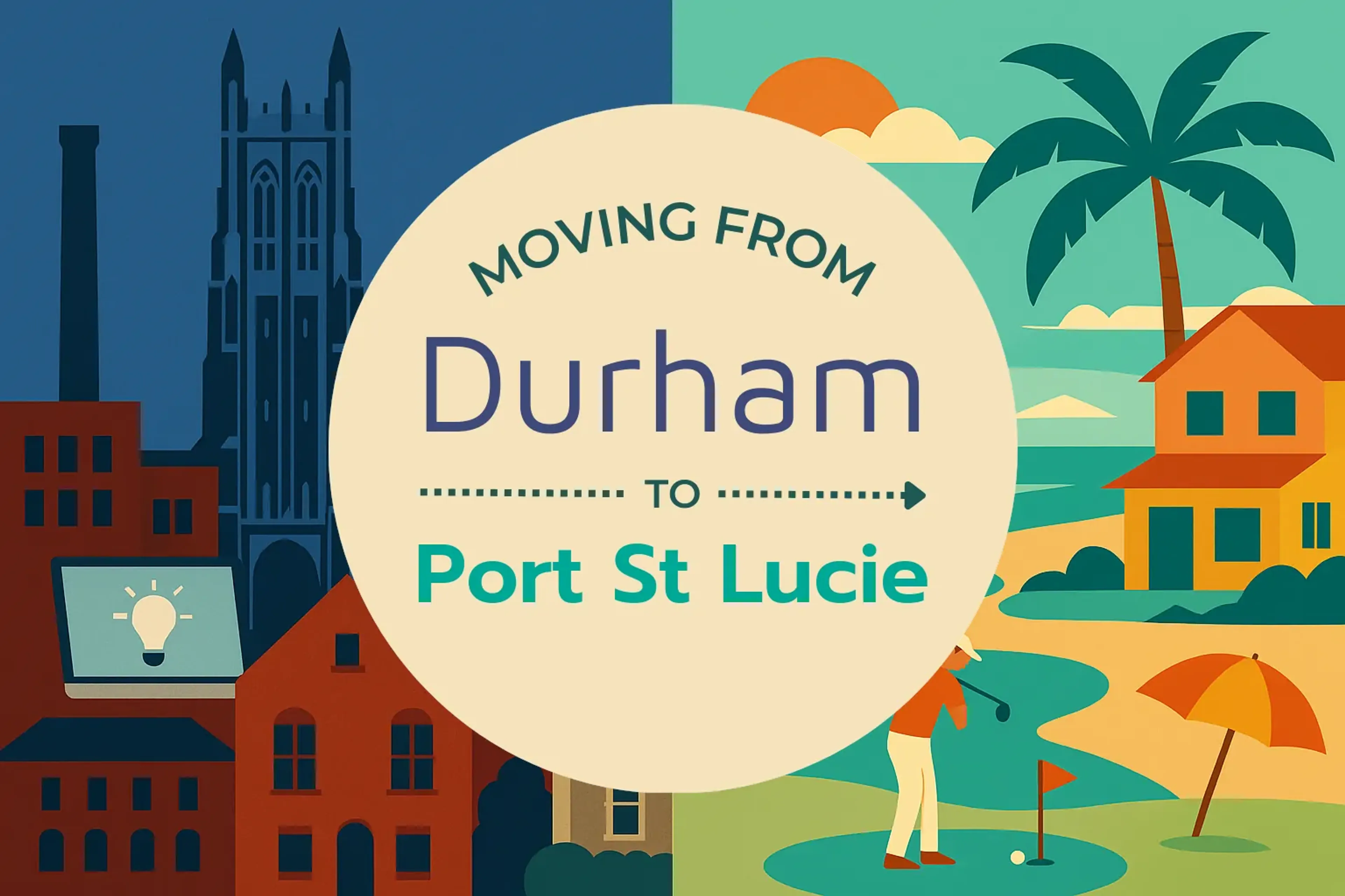 Side-by-side comparison of Durham to Port St. Lucie moving companies