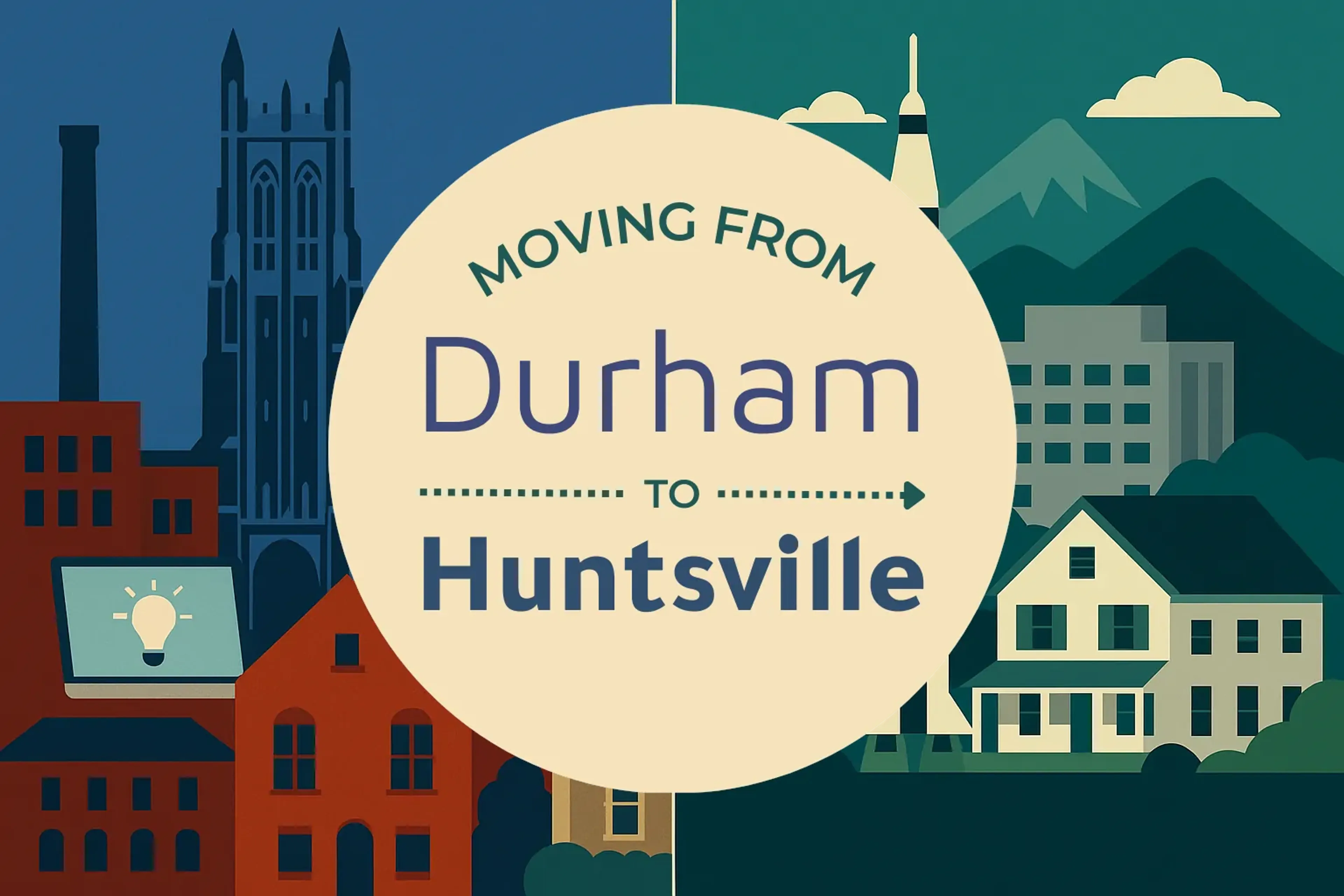 Side-by-side comparison of Durham to Huntsville moving companies