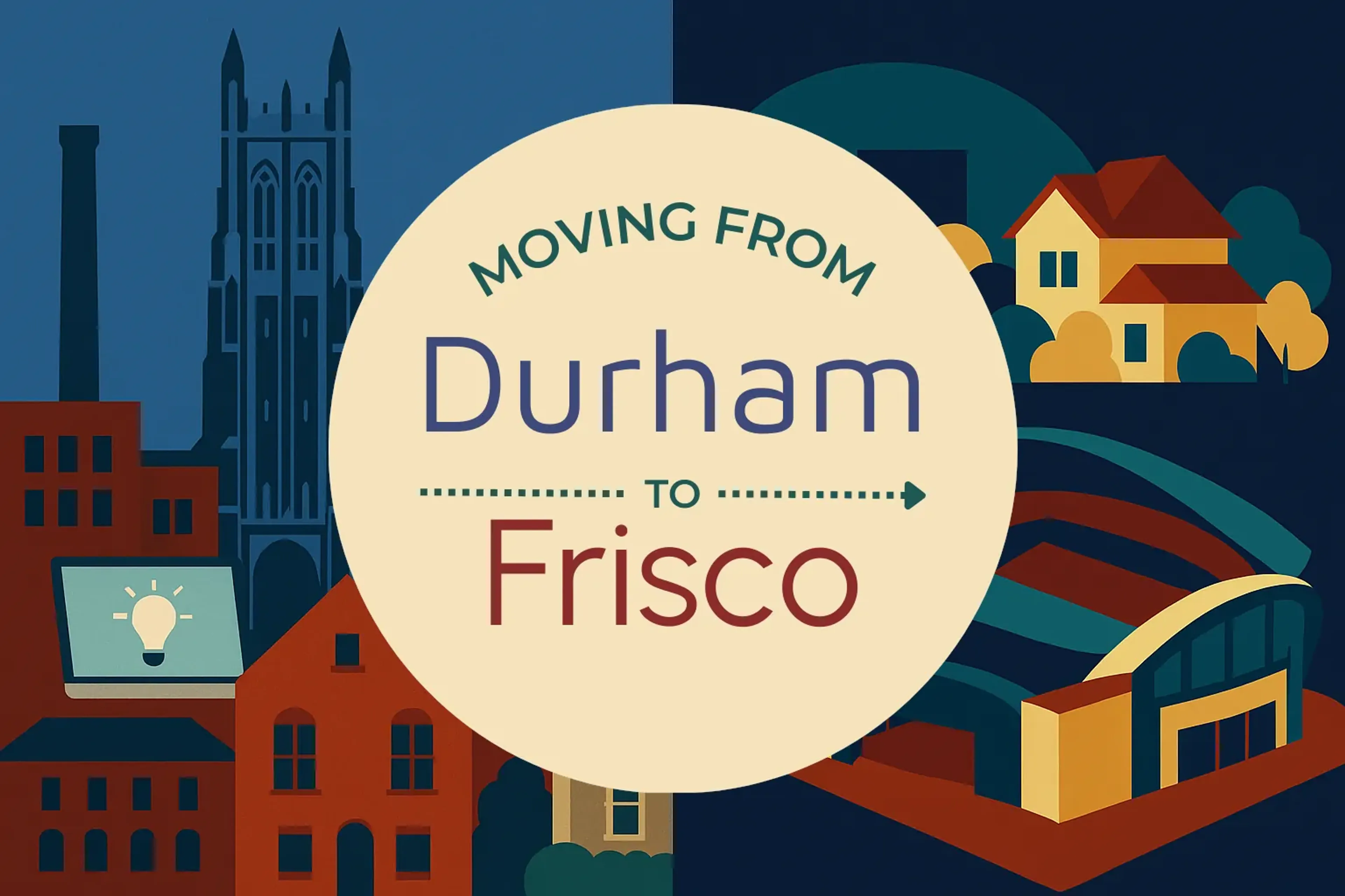 Side-by-side comparison of Durham to Frisco moving companies