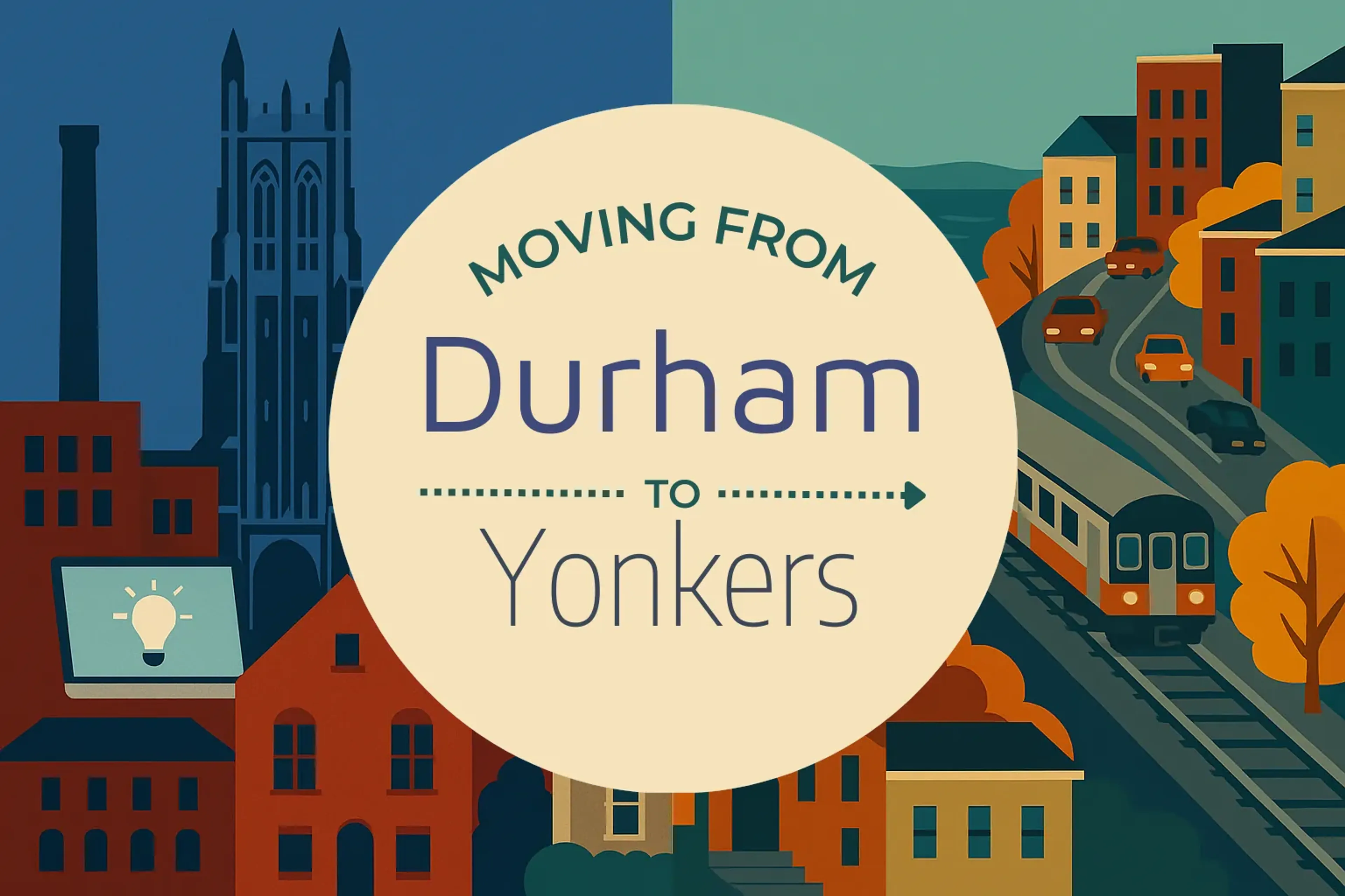 Side-by-side comparison of Durham to Yonkers moving companies