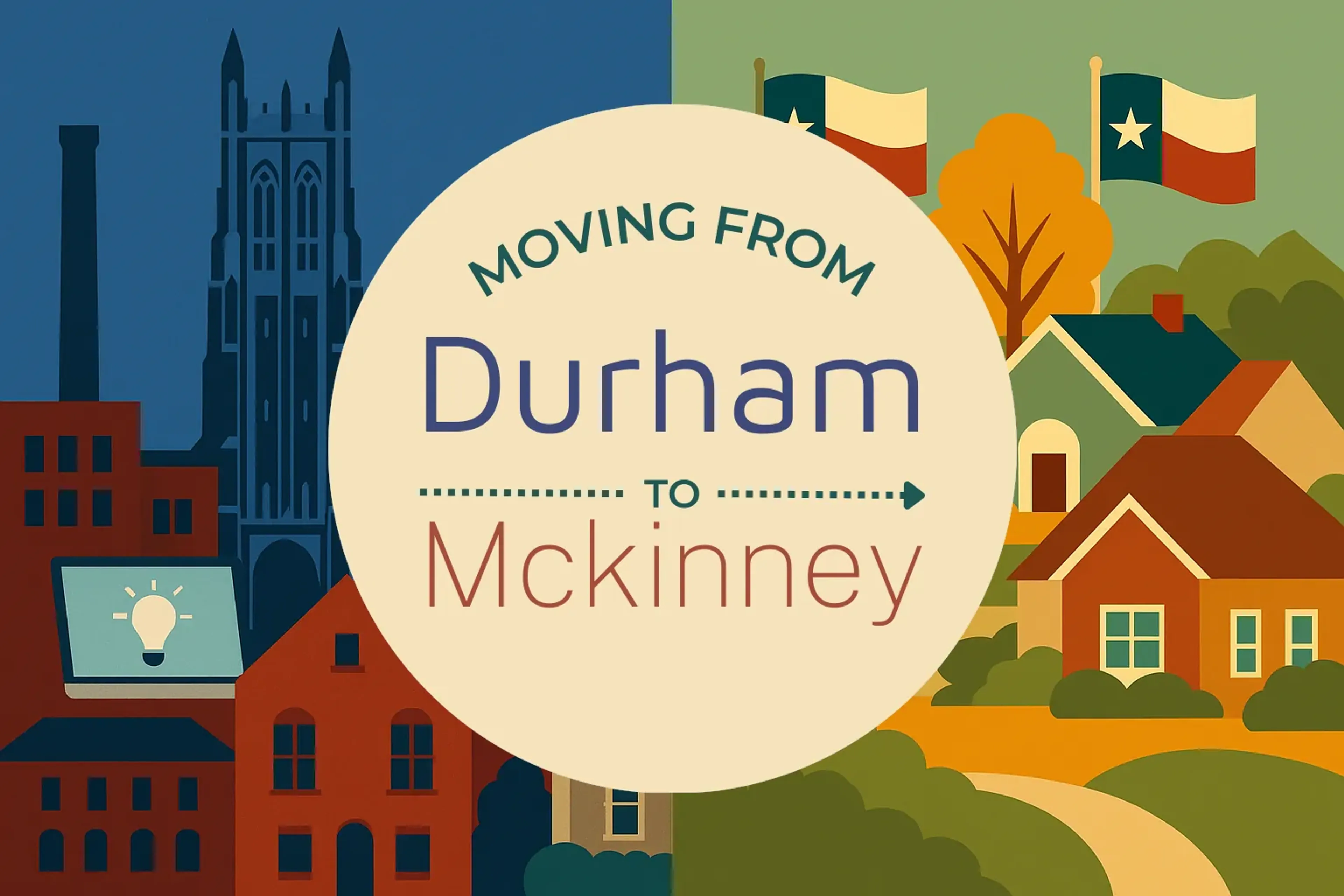 Side-by-side comparison of Durham to Mckinney moving companies