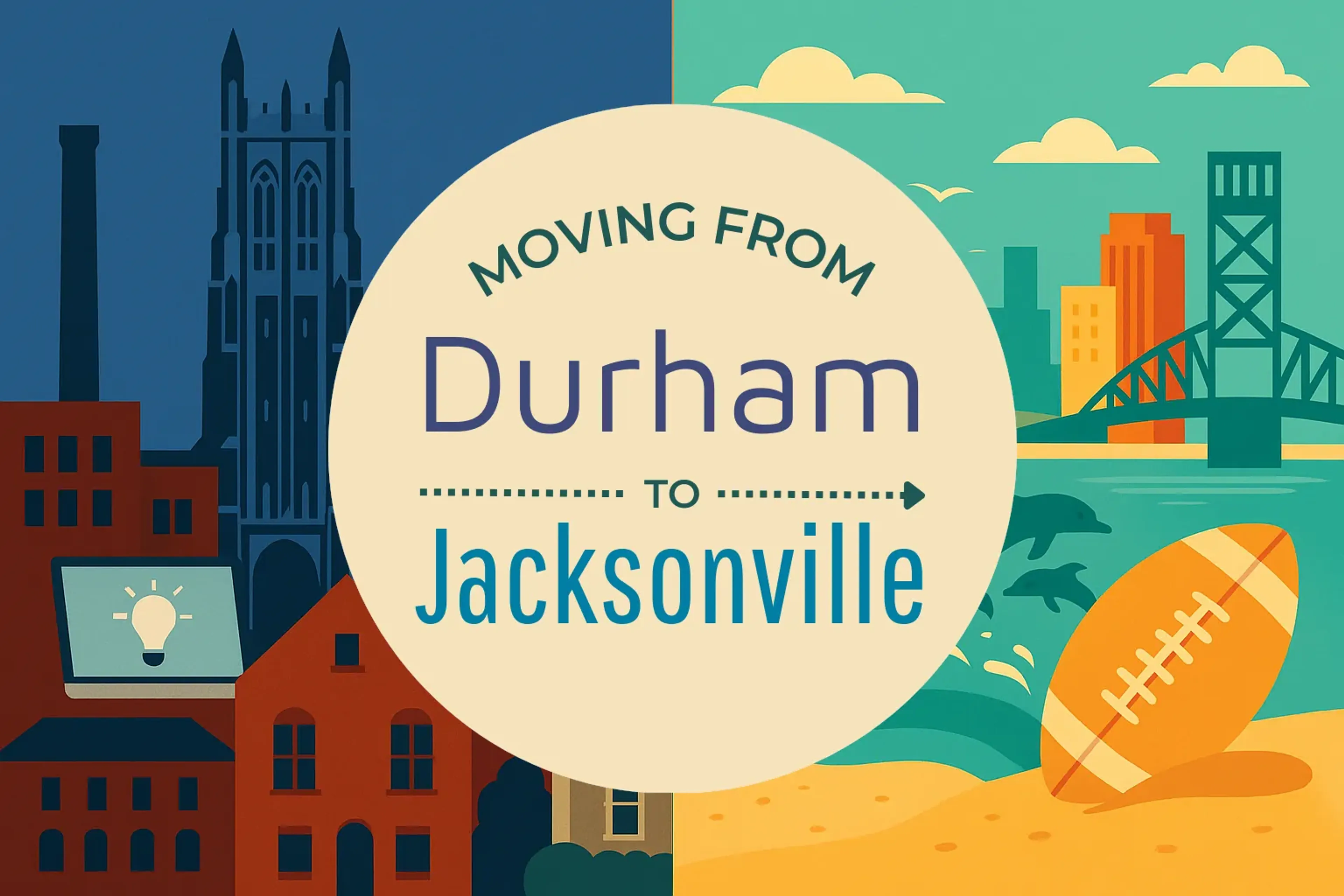 Side-by-side comparison of Durham to Jacksonville moving companies