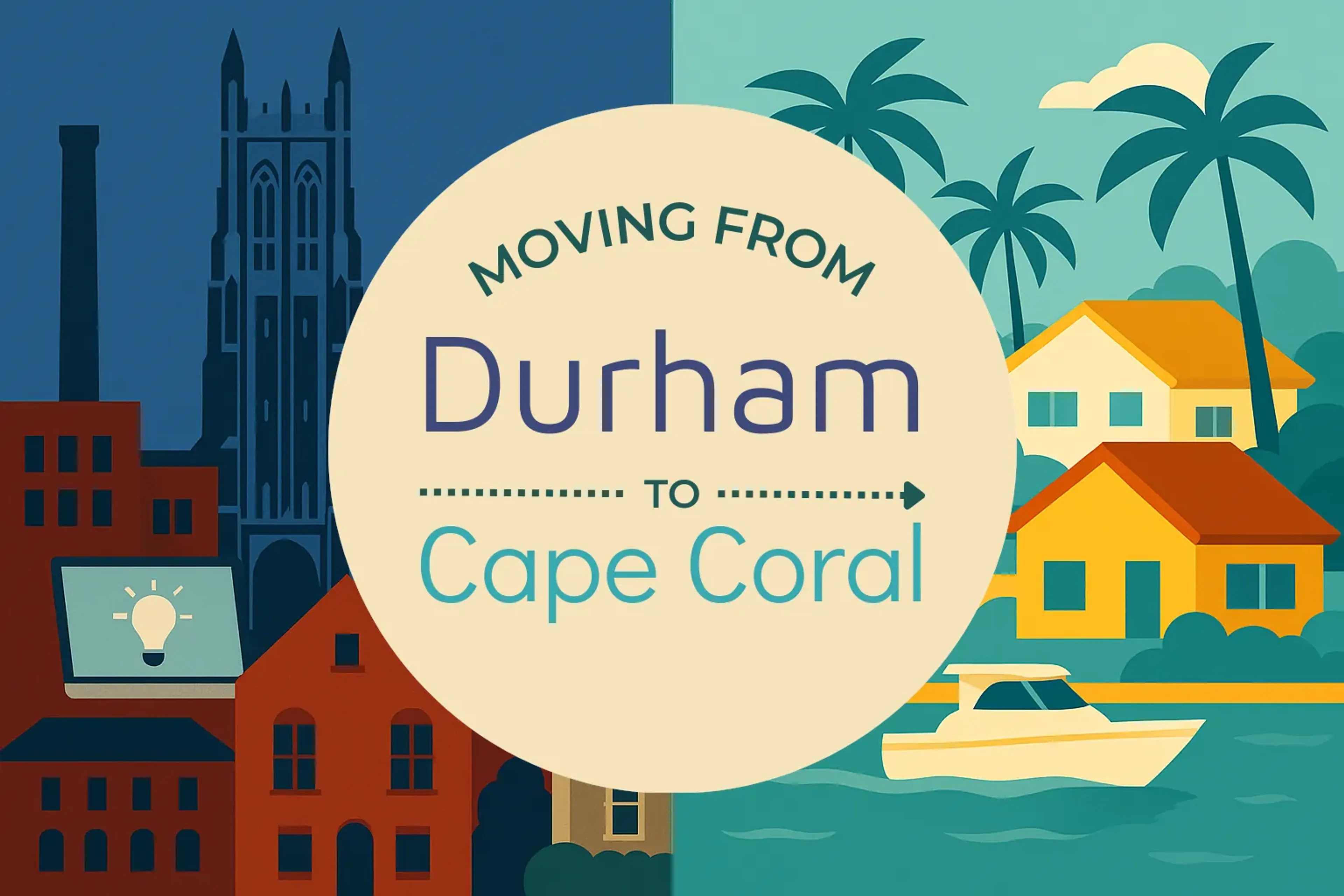 Side-by-side comparison of Durham to Cape Coral moving companies