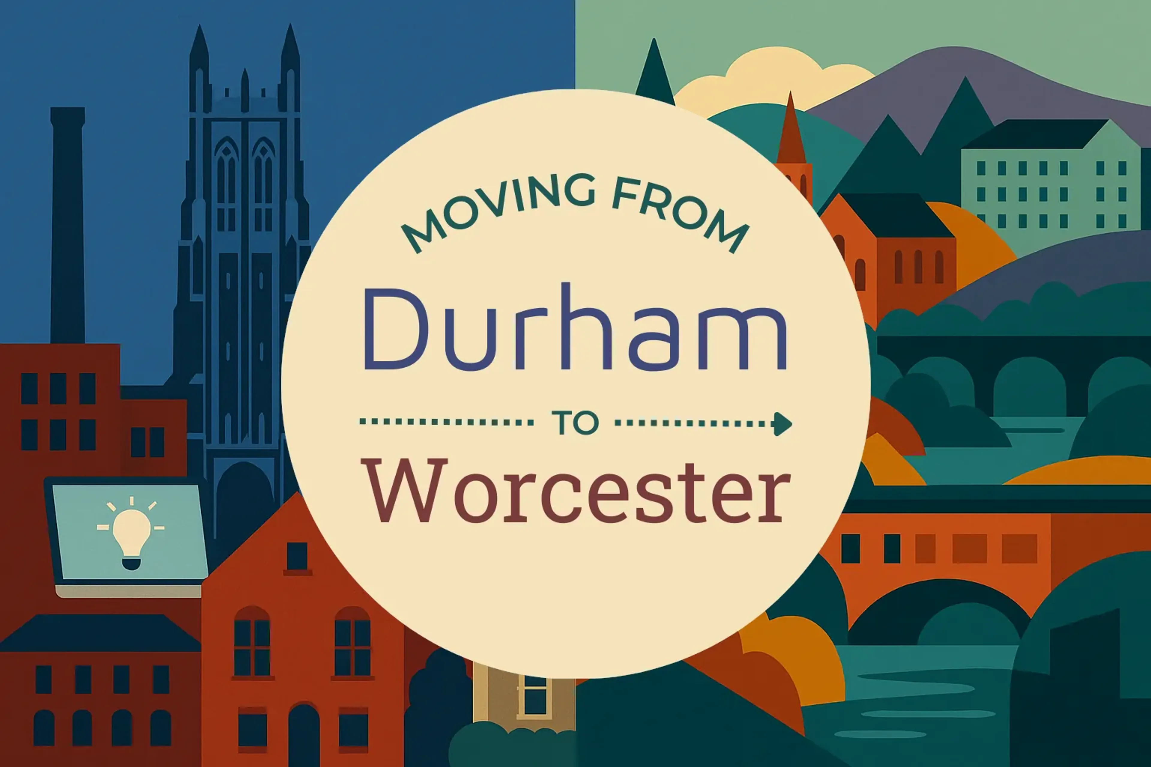 Side-by-side comparison of Durham to Worcester moving companies