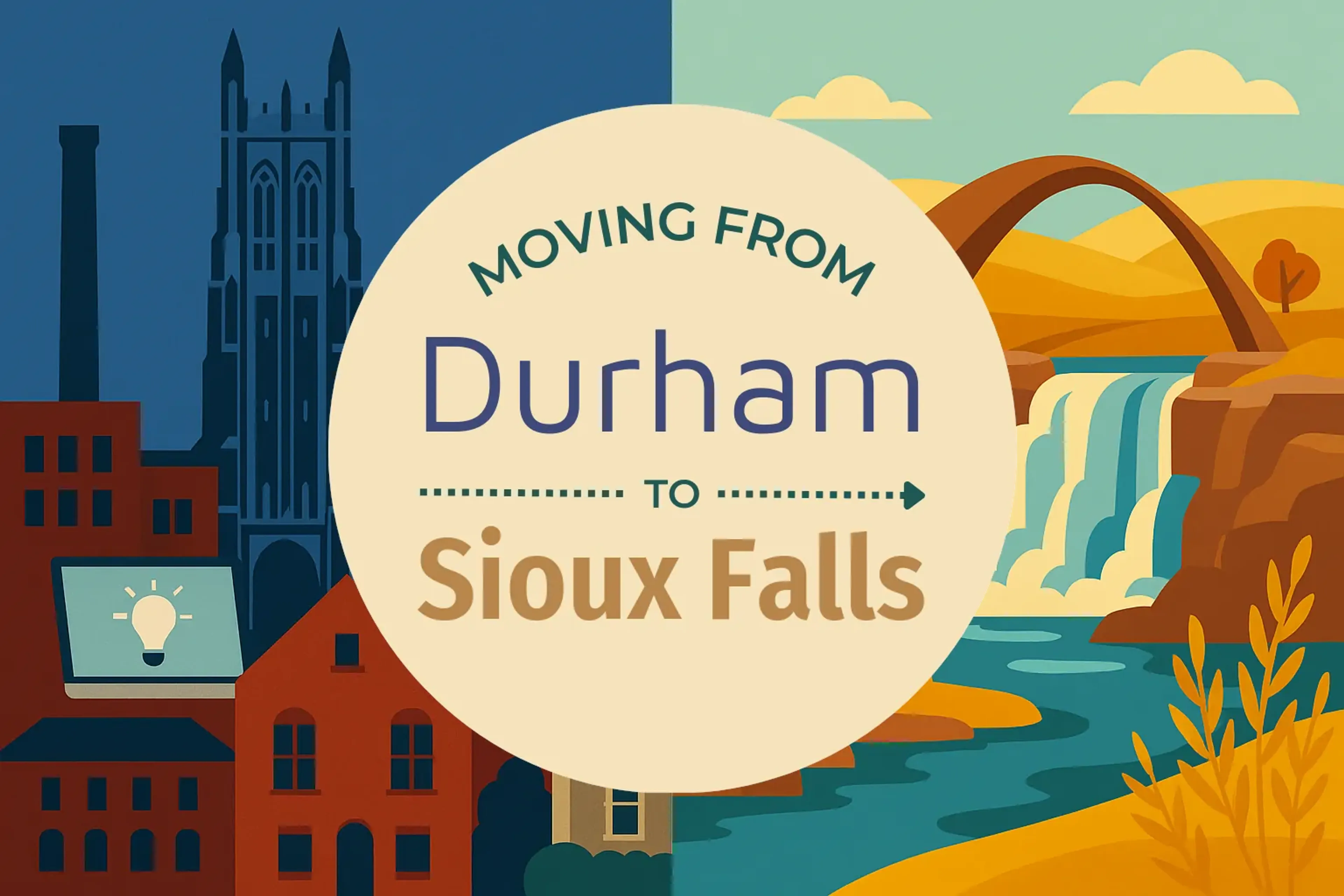 Side-by-side comparison of Durham to Sioux Falls moving companies