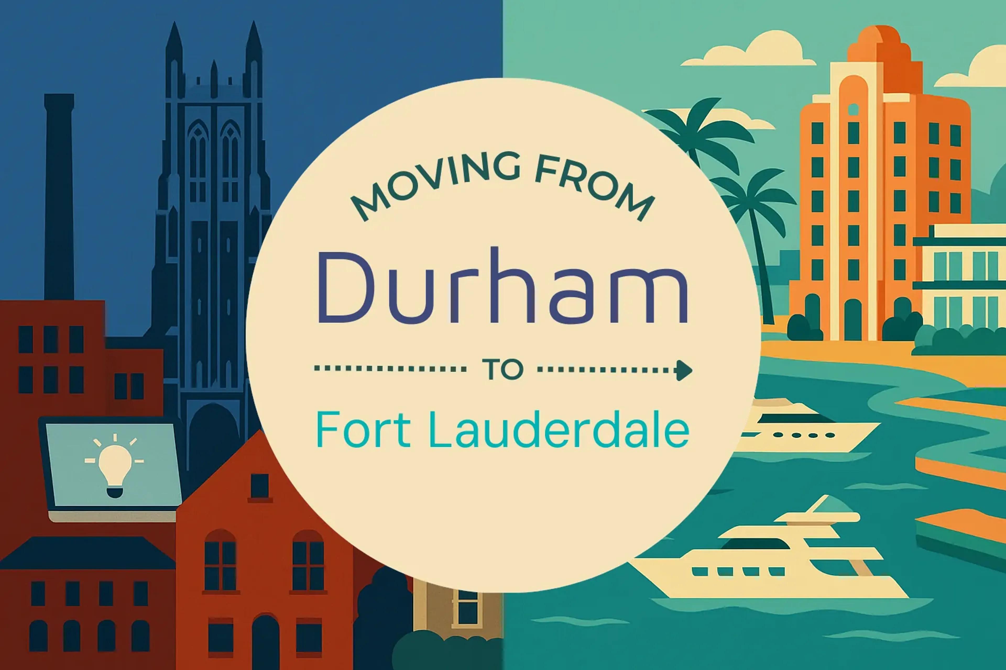 Side-by-side comparison of Durham to Fort Lauderdale moving companies