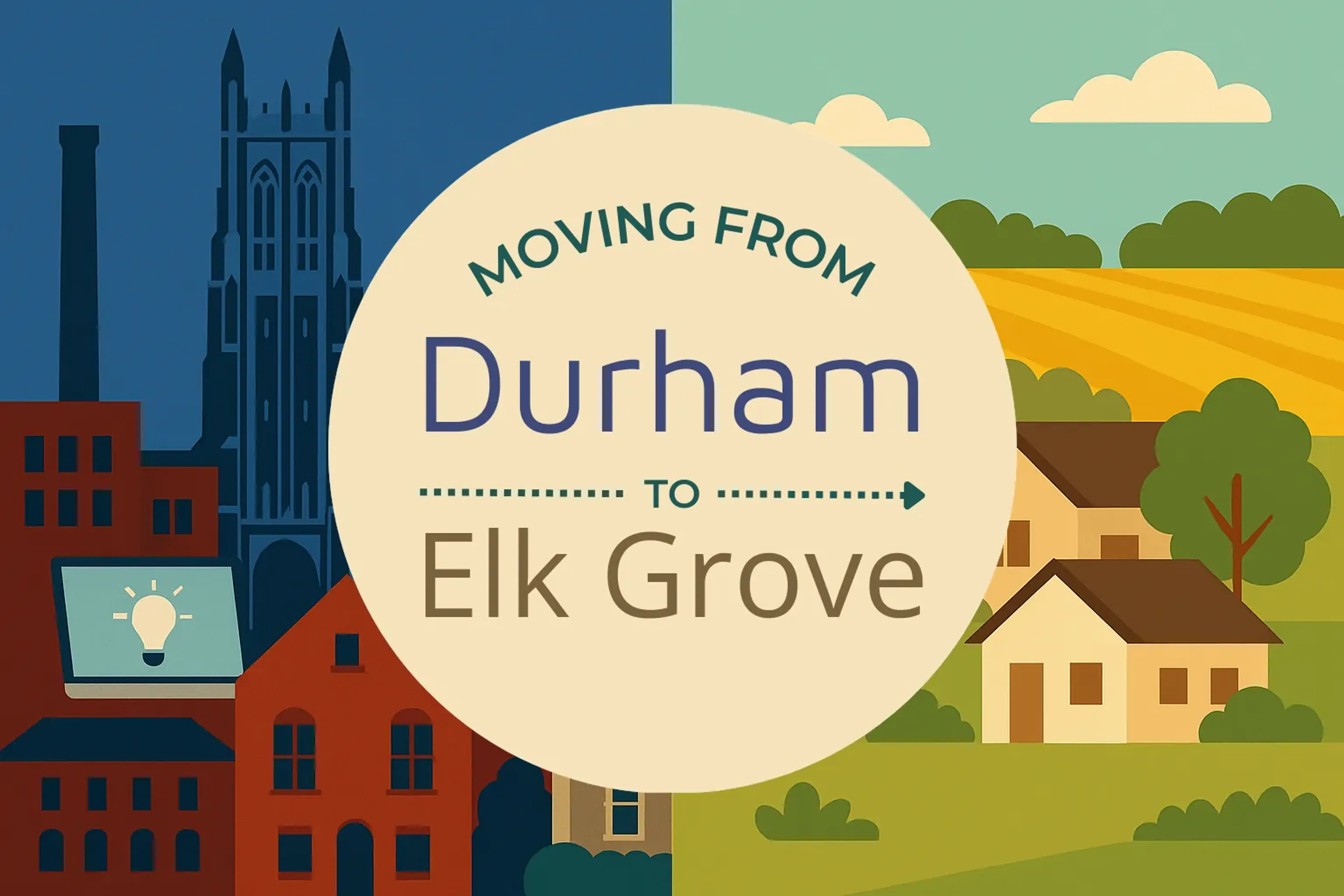 Side-by-side comparison of Durham to Elk Grove moving companies